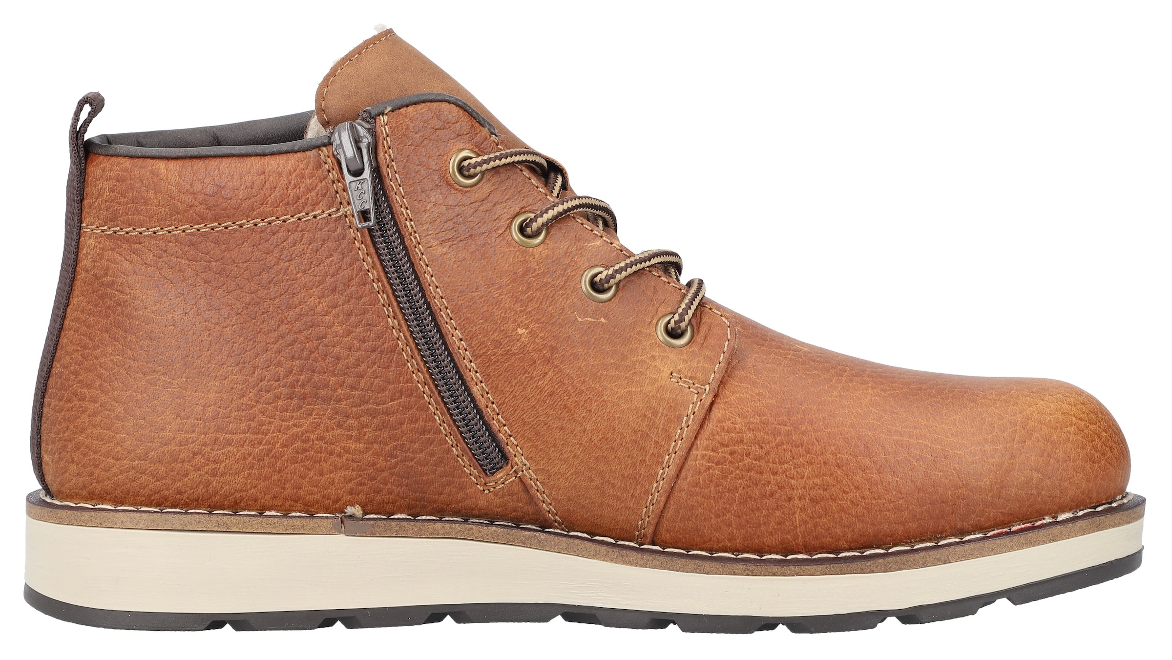 Rieker Winterboots, Schnürboots, Casual-Stiefelette mit Innenreißverschluss, Warmfutter