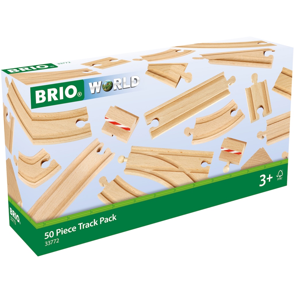 BRIO® Gleise-Set »Holzschienenset, WORLD Großes Schienensortiment«