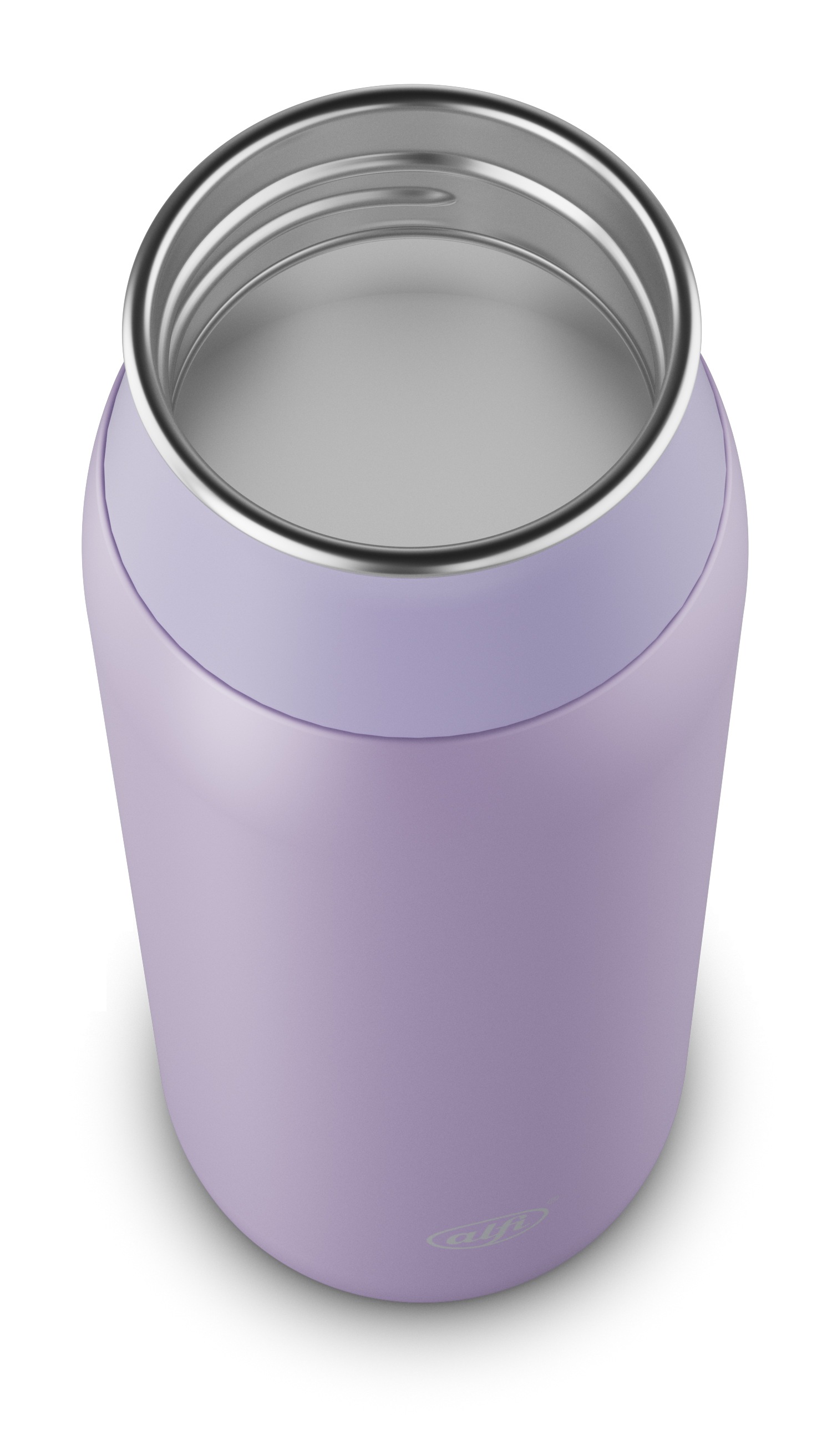 Alfi Trinkflasche »ELEMENT BOTTLE, Edelstahlkörper, spülmaschinenfest«, (1 tlg.), 0,6l, Free-Flow Trinksystem mit intuitivem Schraubverschluss