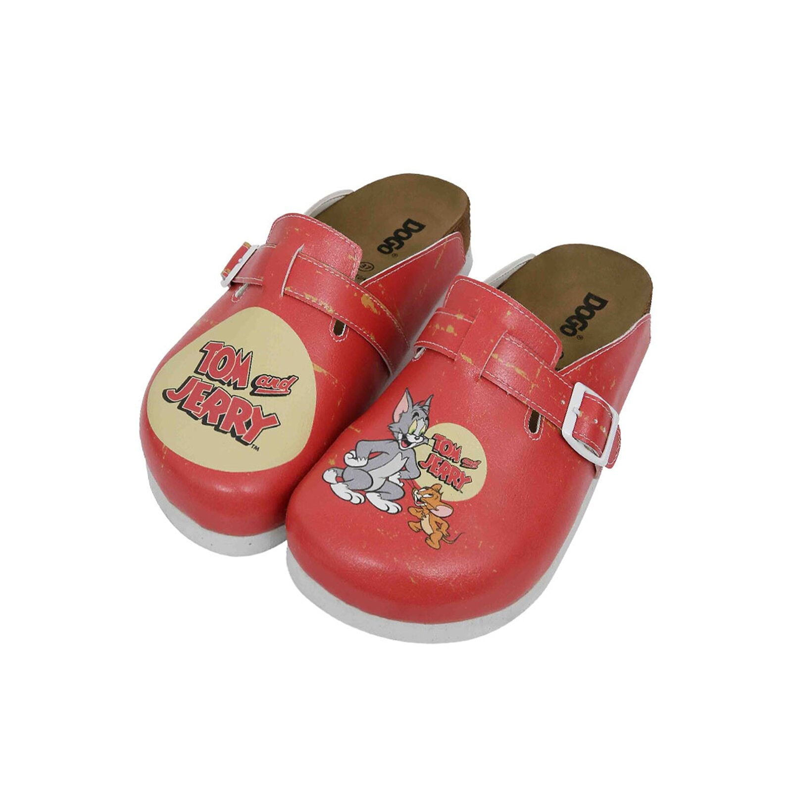DOGO Hausschuh »Comfie Pantoletten Hausschuhe Tom & Jerry Damen Sandalen«, Handgefertigt