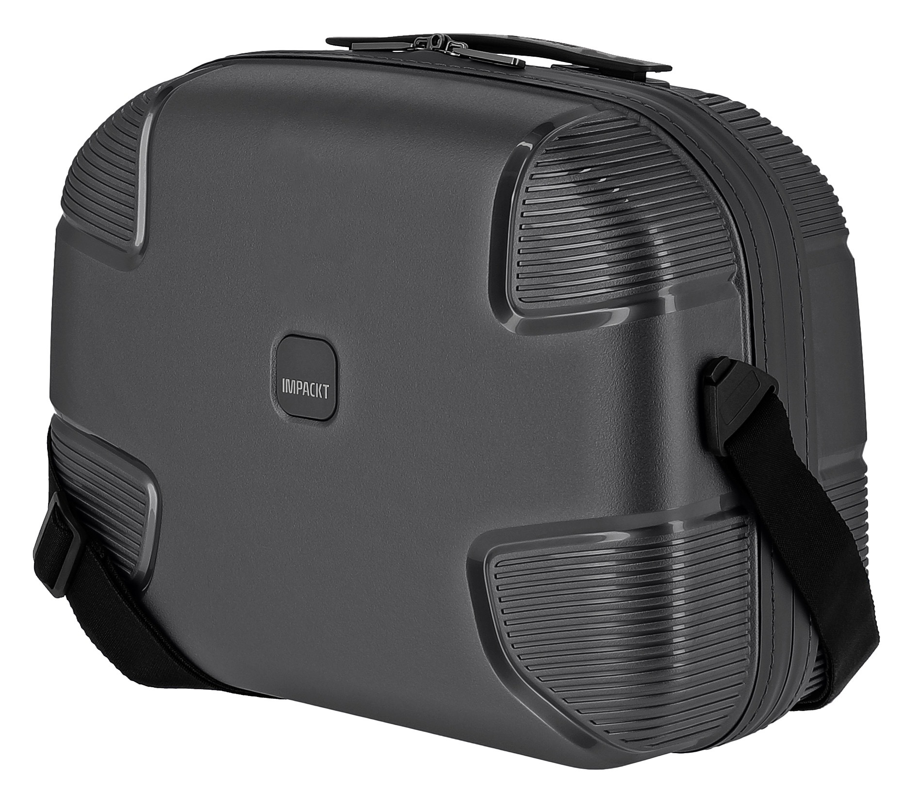 IMPACKT Beautycase »IP1«, Kulturbeutel Hartschale Trolley-Aufsteck-System Tragegurt Laptopfach