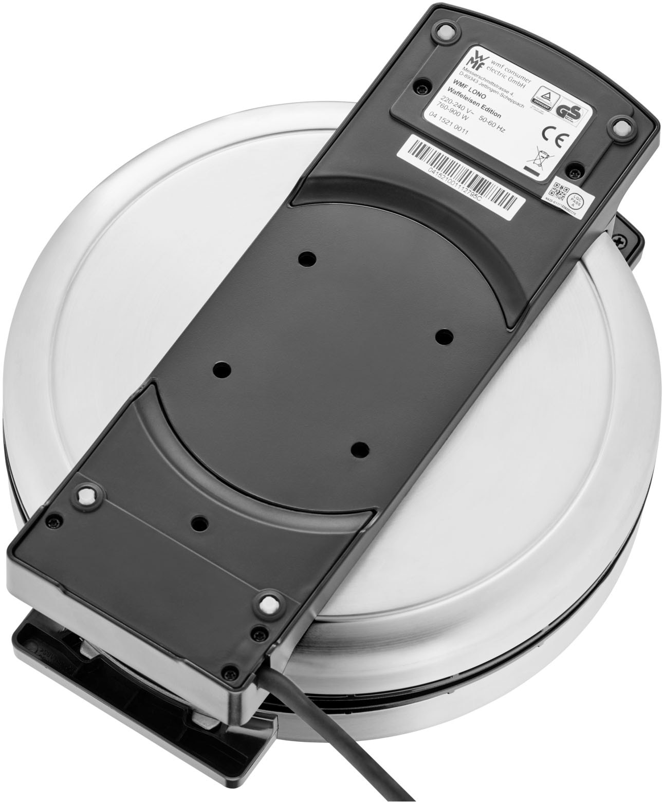 WMF Waffeleisen »LONO, antihaftbeschichtete Aluminium-Gussplatten, stufenlose Bräunung«, 900 W, einfache Aufbewahrung, Kabelaufwicklung, Maße: 22 x 26 x 8,5 cm