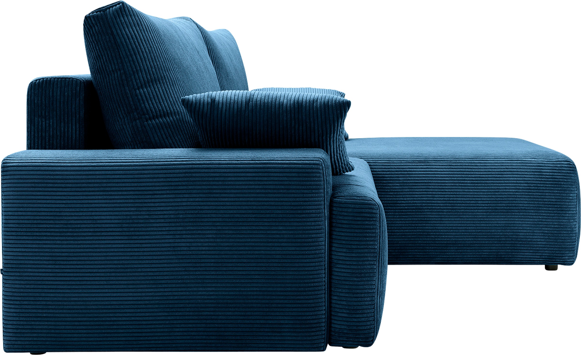 exxpo - sofa fashion Ecksofa »Orinoko, aktuelles Design und hoher Sitzkomfort, L-Form«, inkl. Bettfunktion und Bettkasten, schöne Farben im angesagten Cord