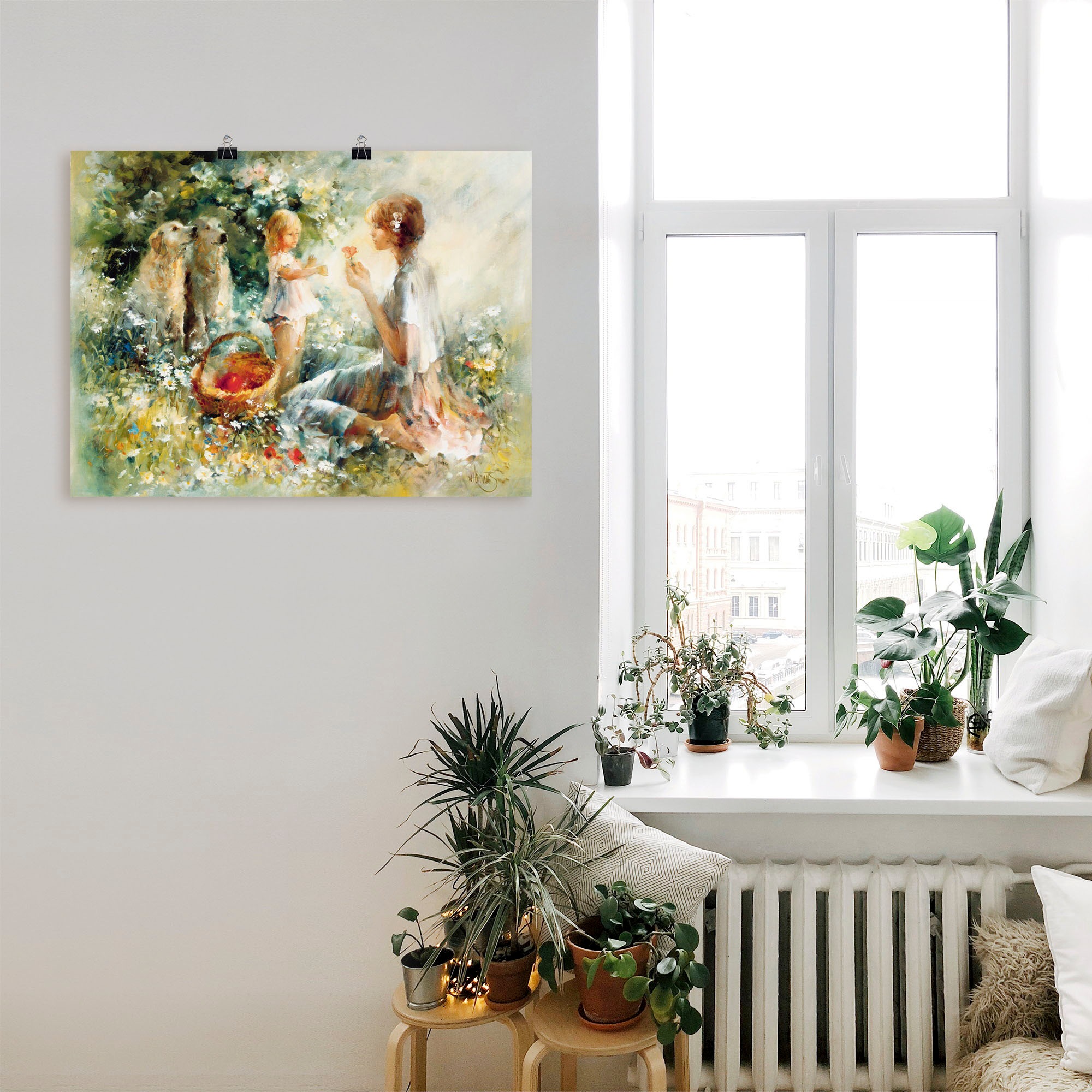 Artland Wandbild »Picknick«, Gruppen & Familien, (1 St.), als Leinwandbild, Poster, Wandaufkleber in verschied. Größen