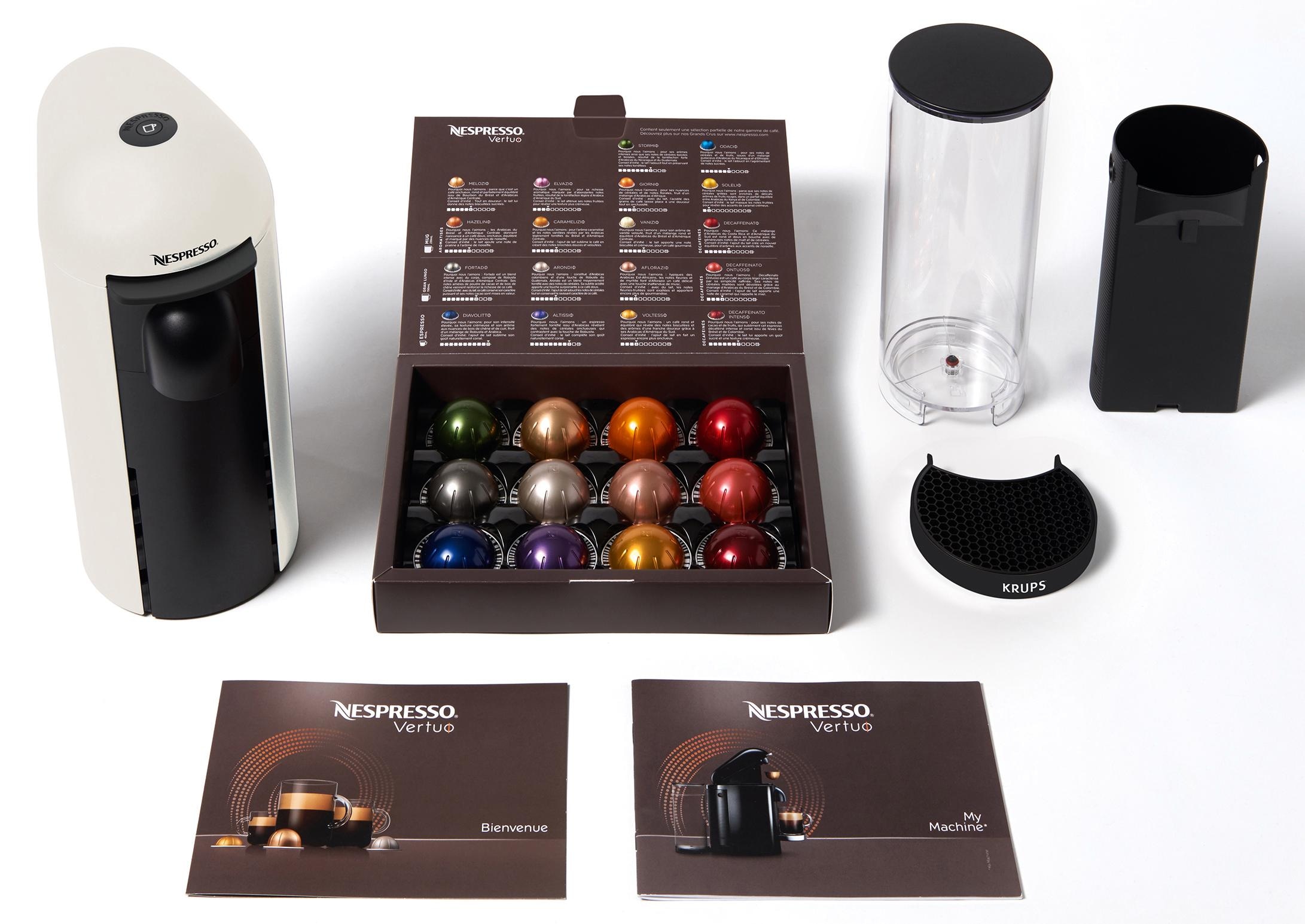 Nespresso Kapselmaschine »XN9031 Vertuo Plus von Krups«, Kapselerkennung durch Barcode, inkl. Willkommenspaket mit 12 Kapseln