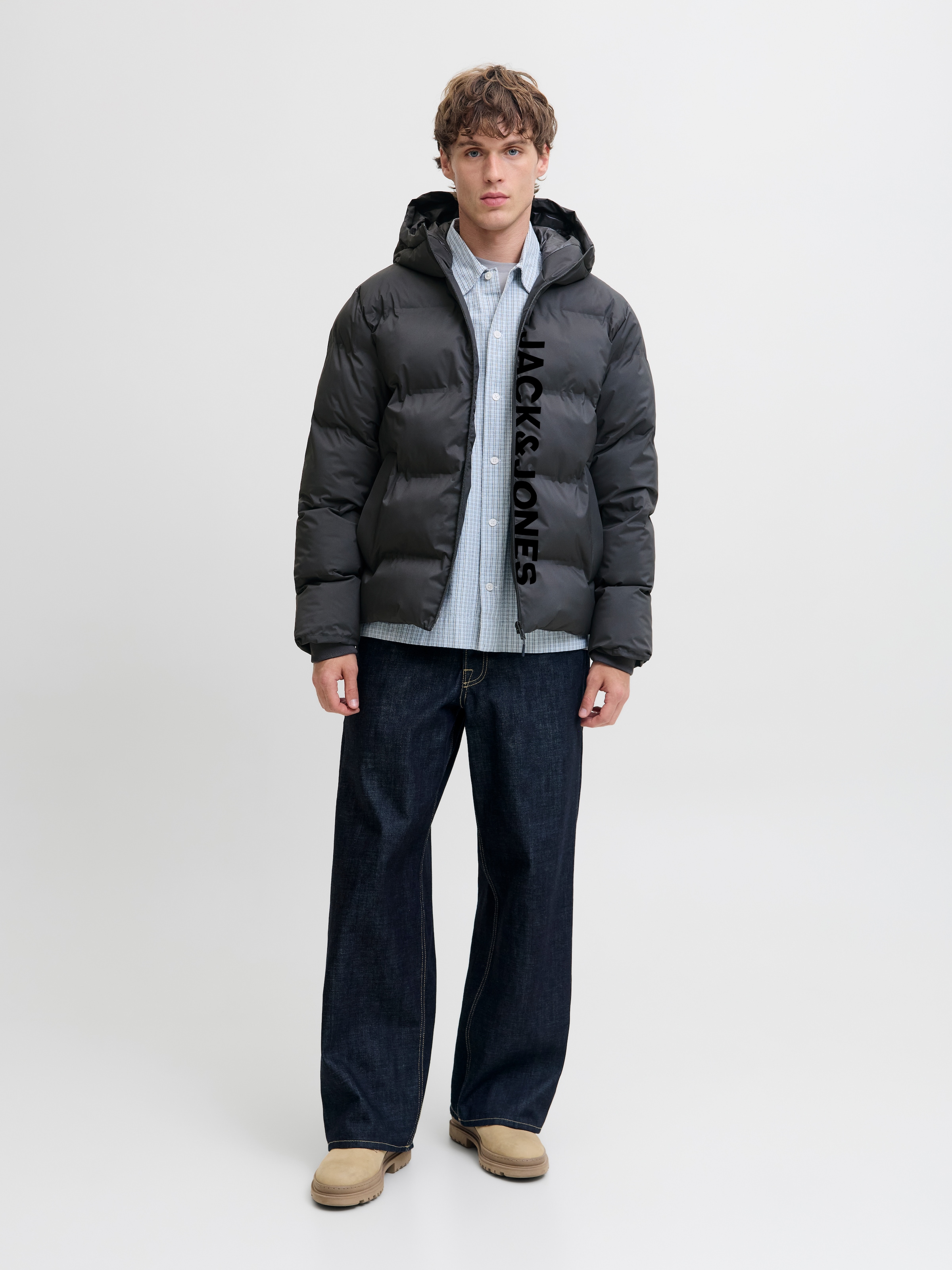 Jack & Jones Steppjacke »JJKAITO PUFFER JACKET BF« mit Kapuze