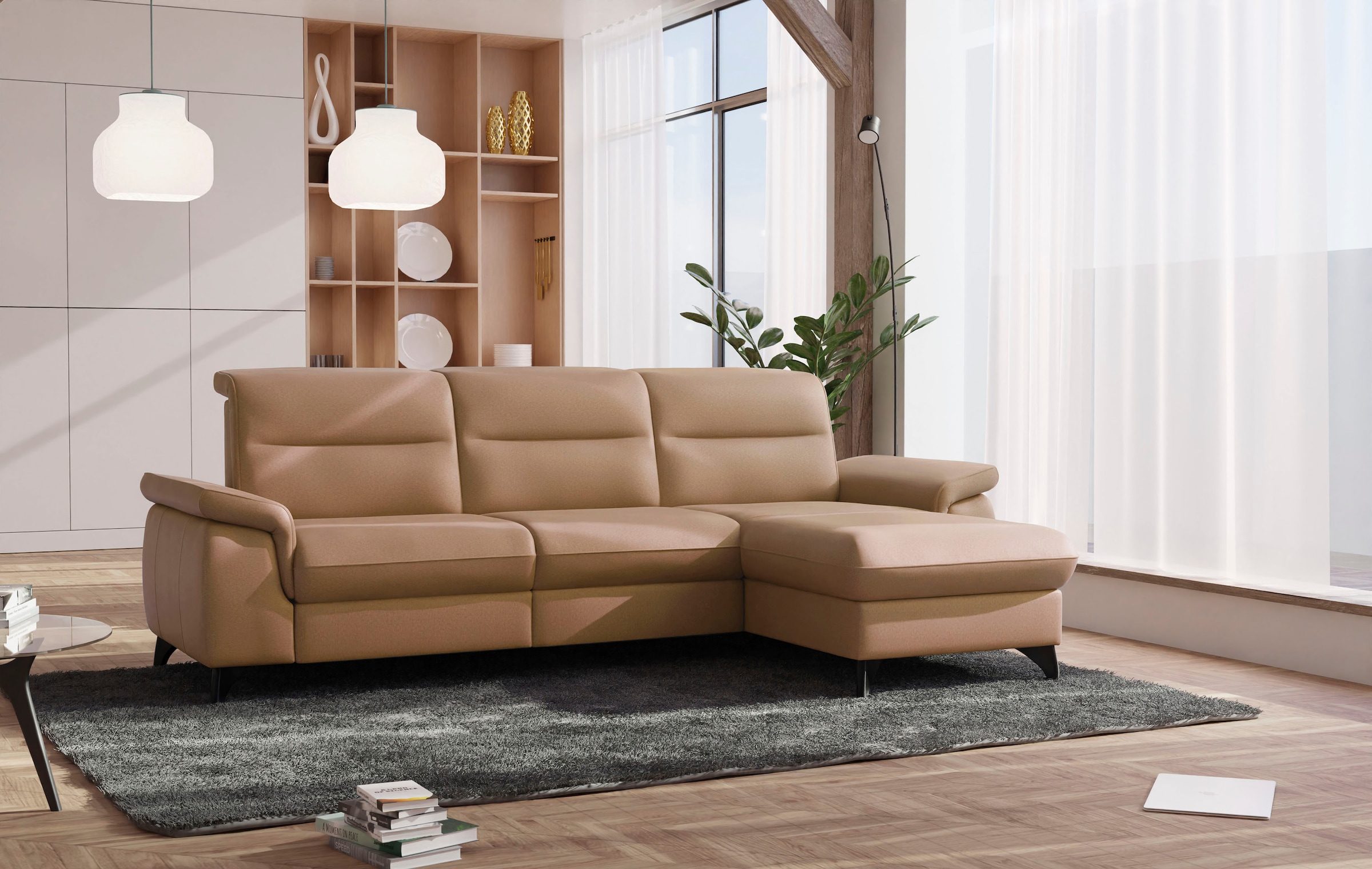sit&more Ecksofa "Astoria L-Form", wahlweise mit motorischer Relaxfunktion günstig online kaufen