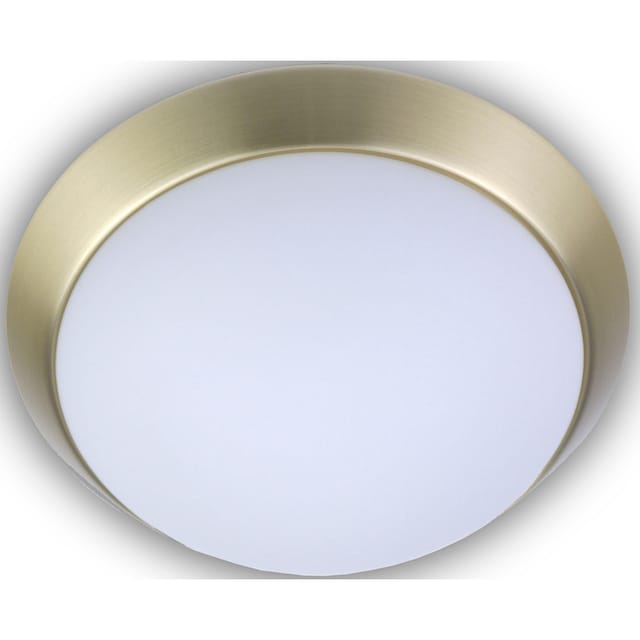 niermann Deckenleuchte »Opal matt, Dekorring Messing matt, 50 cm, HF  Sensor«, 3 flammig-flammig | BAUR