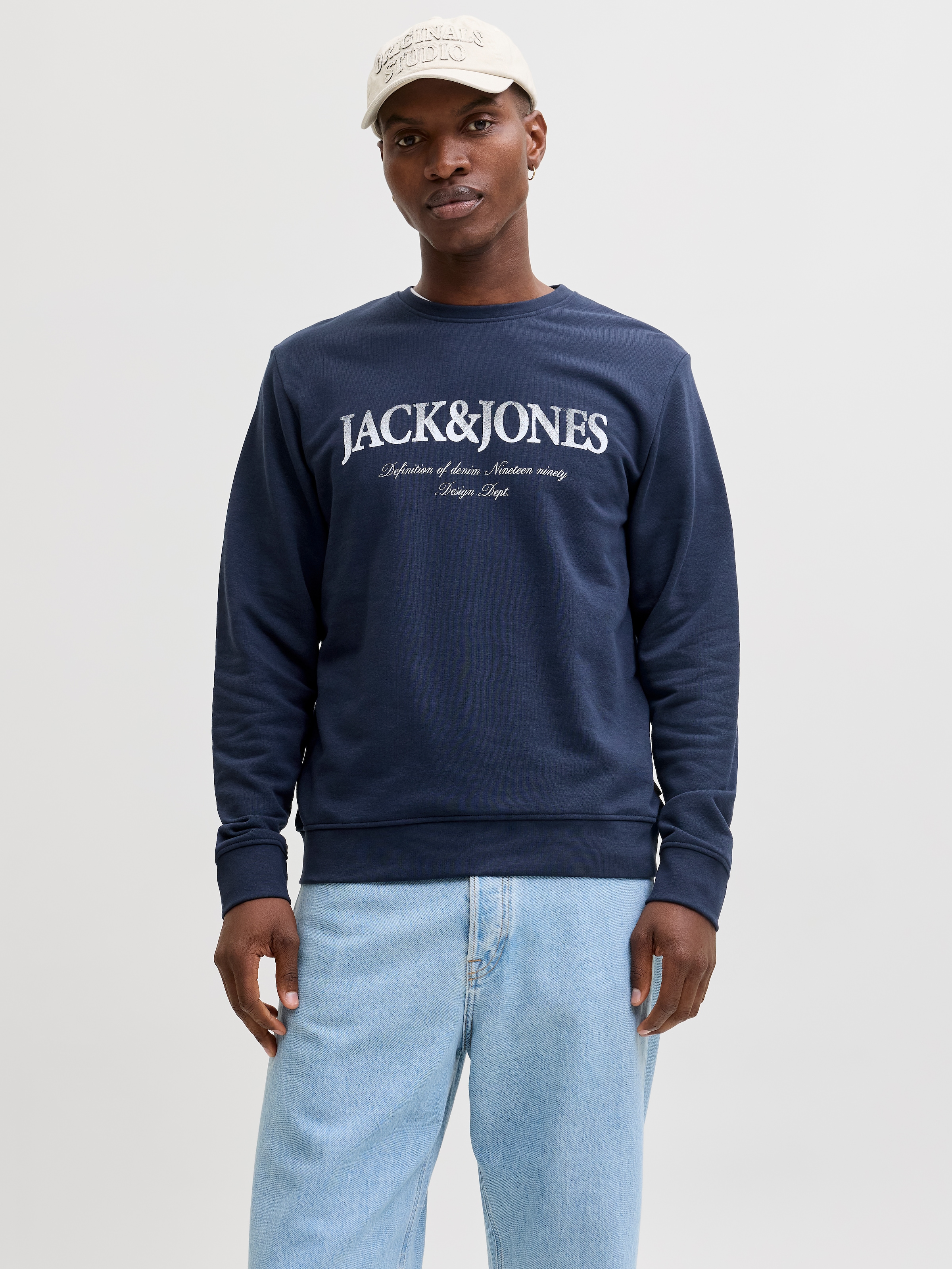 Jack & Jones Sweatshirt »JJDEVIN DAYTONA PRINT SWEAT CREW NECK«
