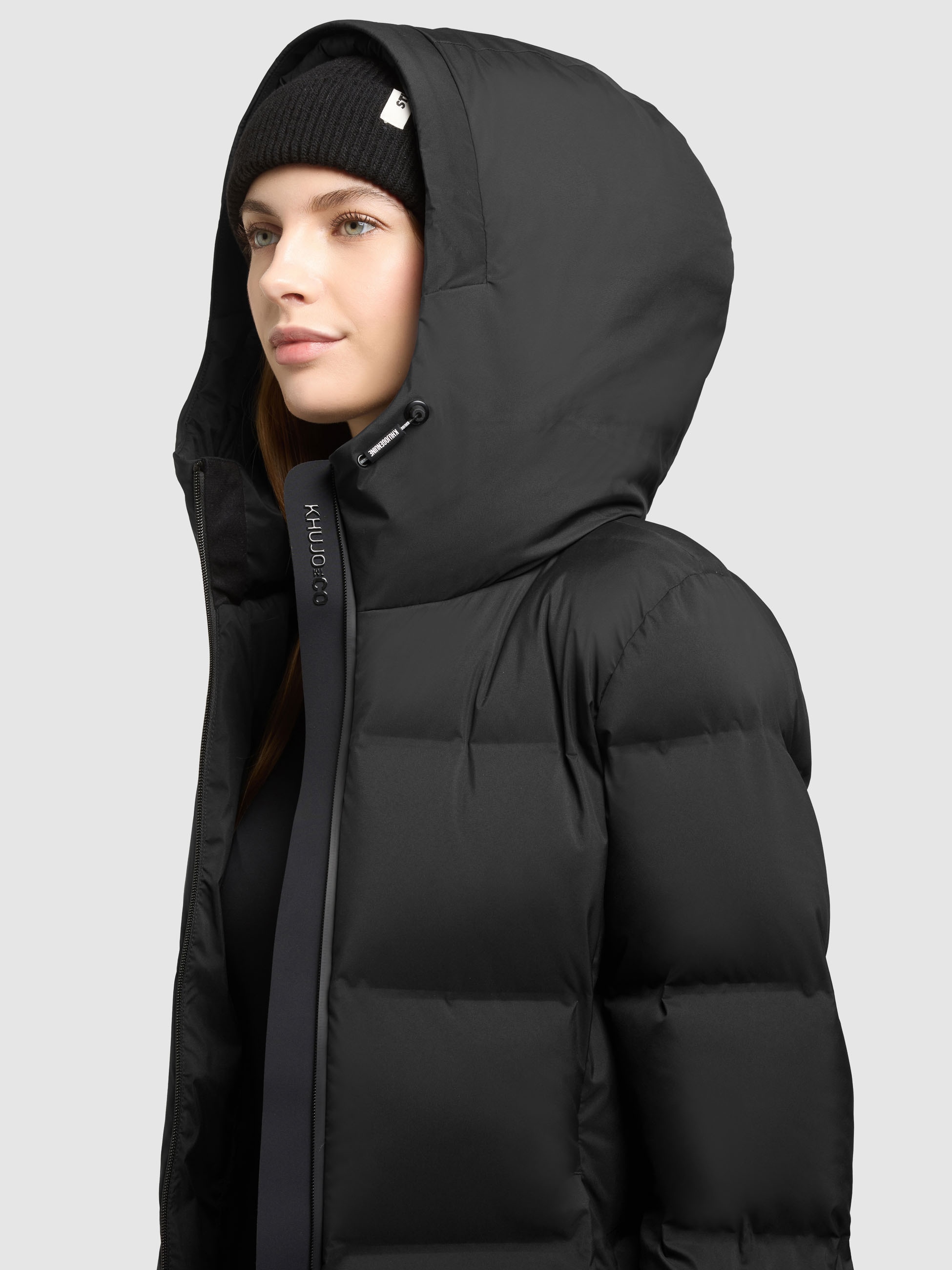 khujo Steppjacke »TANARE5« mit Kapuze Reißverschlusstaschen mit Fleecefutter