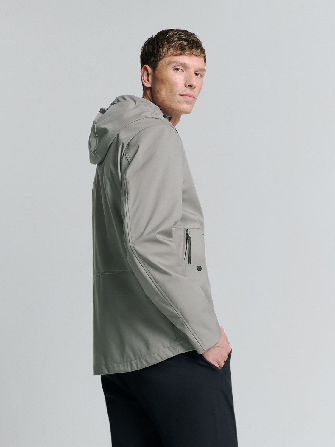 NO EXCESS Kurzjacke »No Excess Jacke mit Kapuze Jacket Mid Long Hooded«
