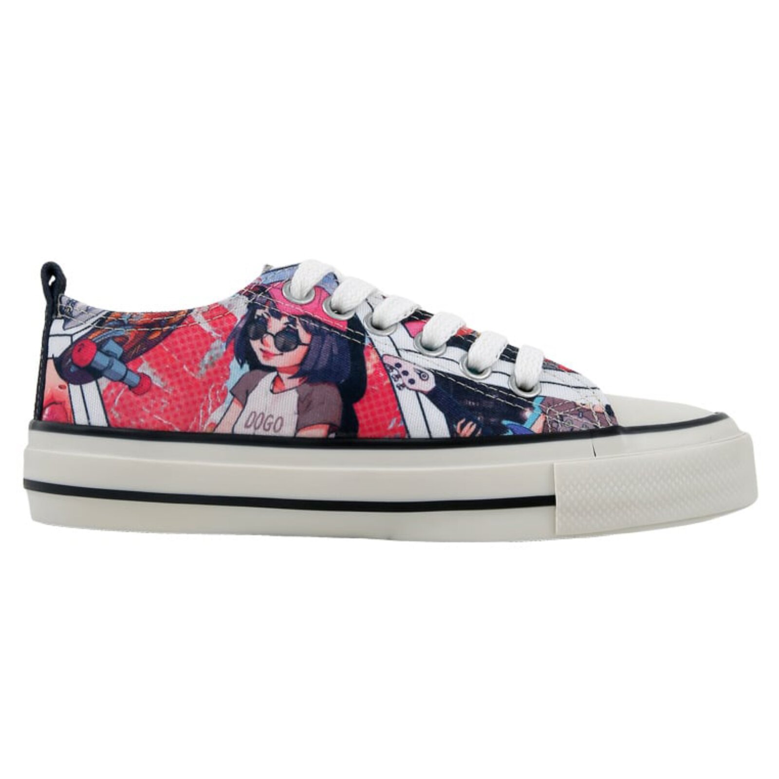 Thumbnail - DOGO Ballerina "Liria Low-Top Sneaker Lollipop Riot Damen Sneaker" Handgefertigt