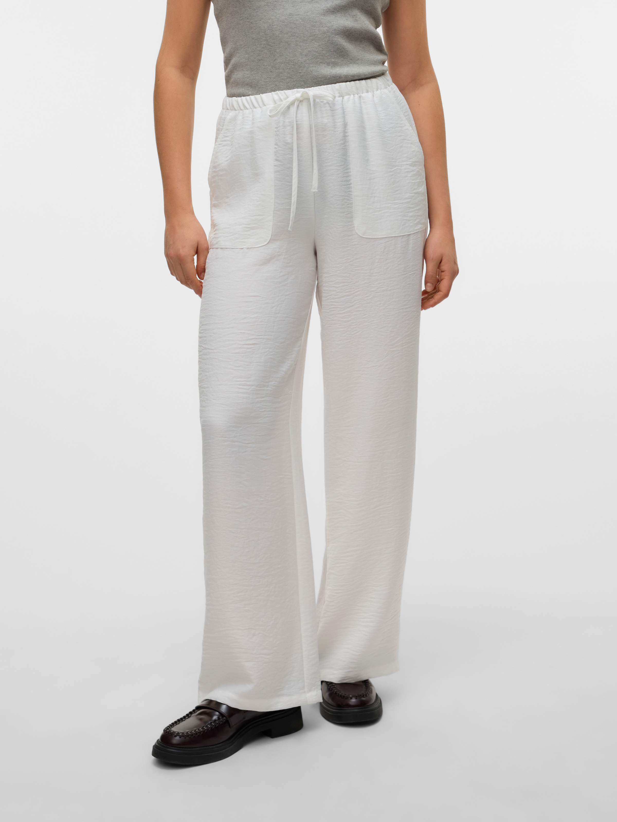 Vero Moda Schlupfhose "VMMELANEY HW LOOSE PANT WVN GA NOOS" Kunstfaser, loo günstig online kaufen