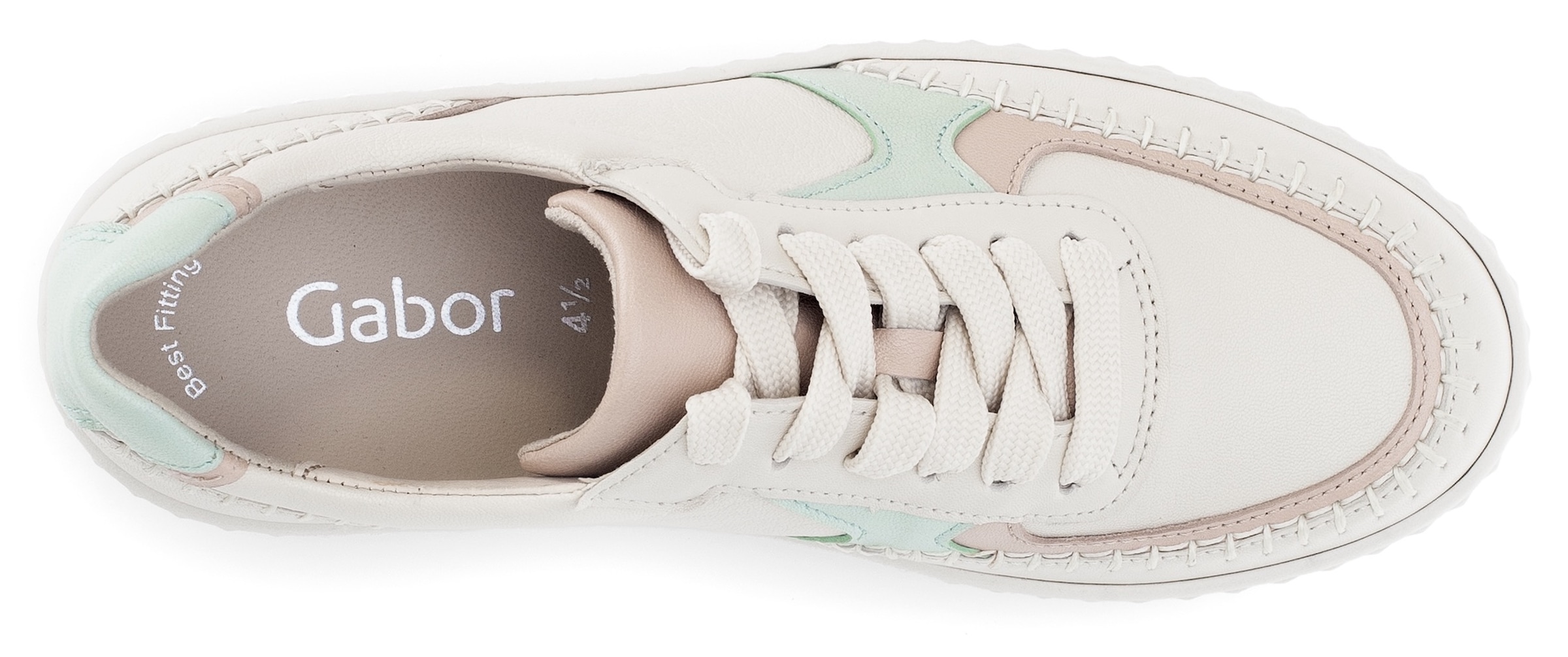Gabor Plateausneaker, Freizeitschuh, Halbschuh, Schnürschuh mit Best Fitting-Ausstattung