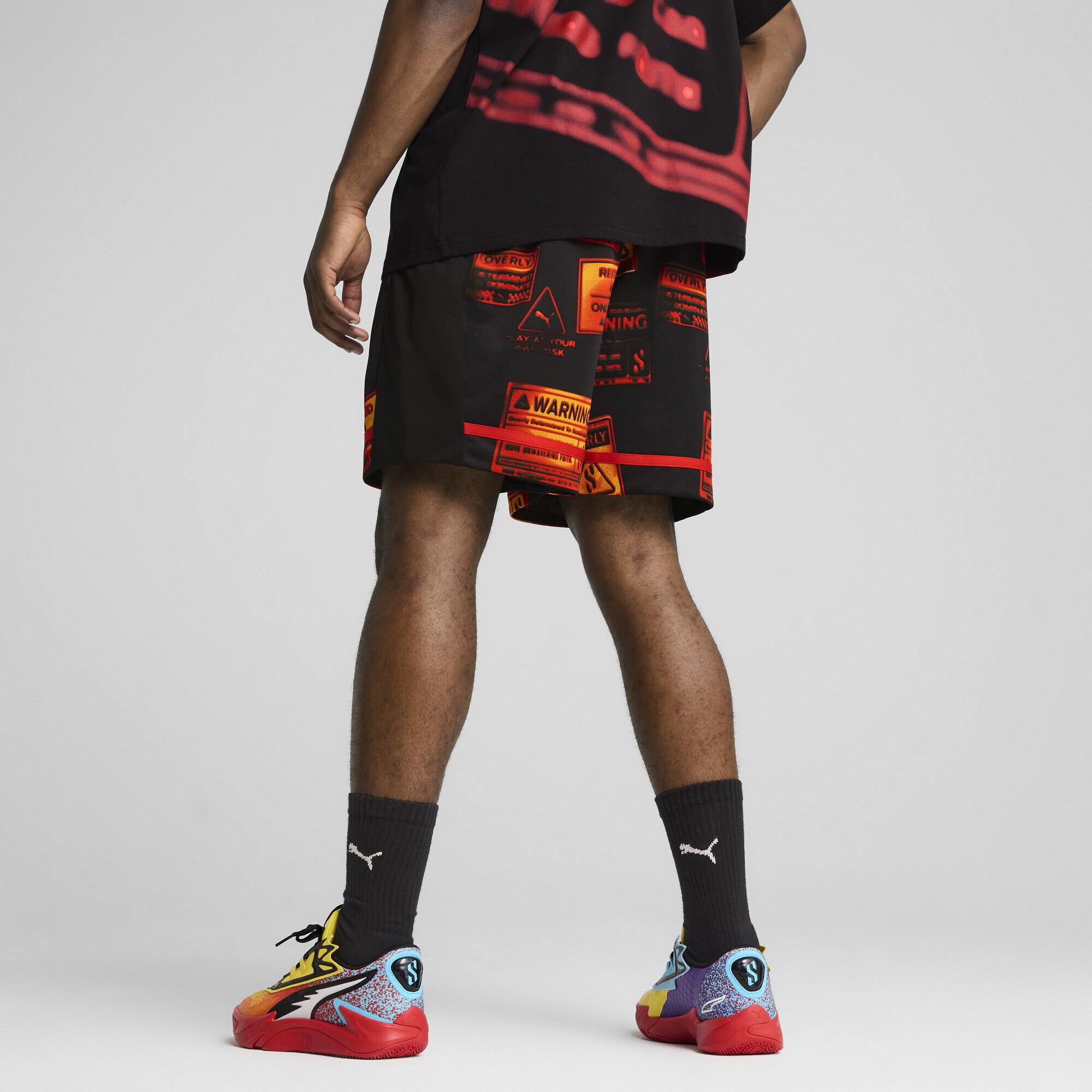 PUMA Shorts »Scoot Caution All Jaws Basketballshorts Herren«