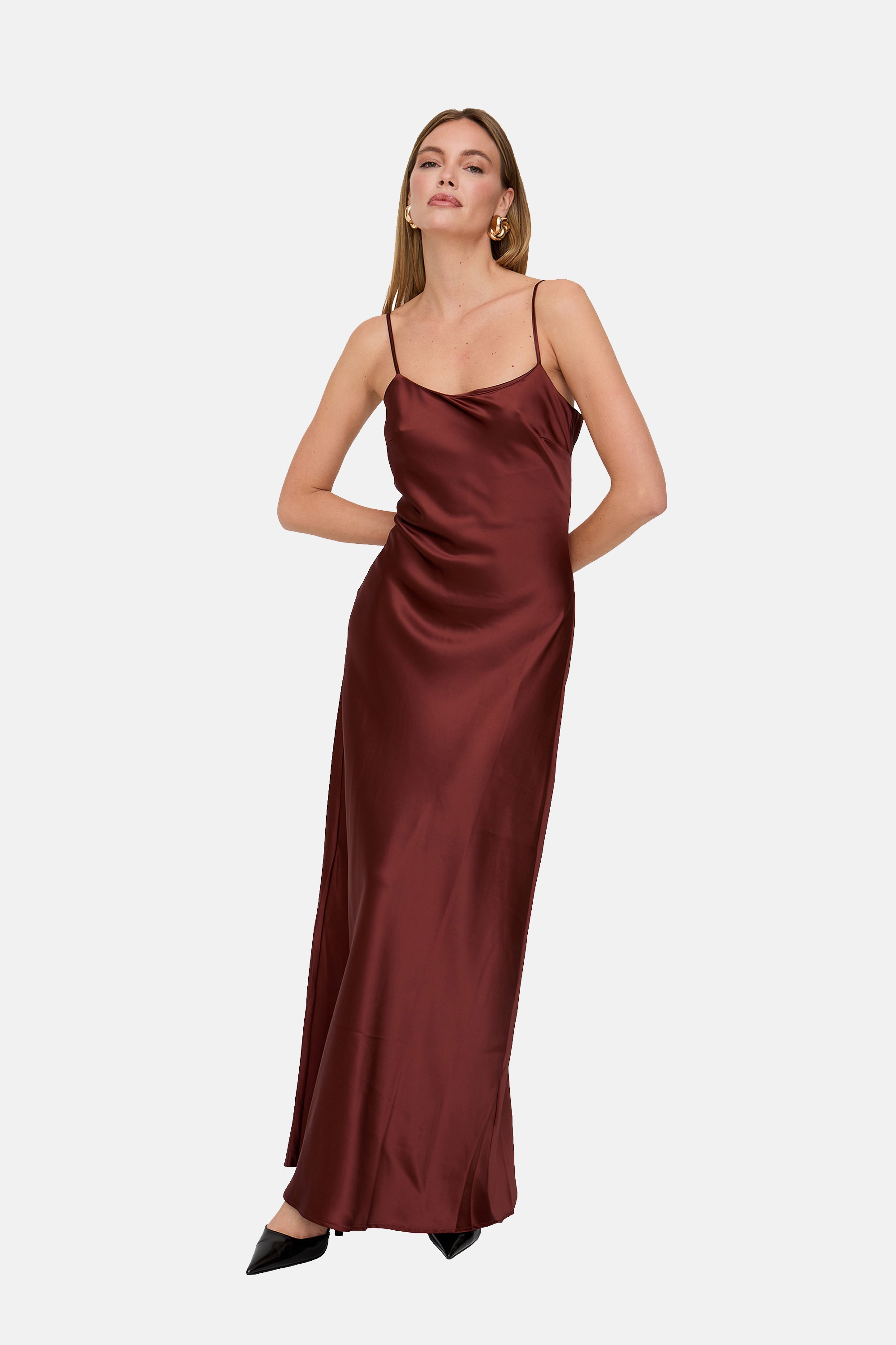 Lily and Lionel Midikleid "Roxy Spaghetti Strap Maxi Dress Damen" günstig online kaufen