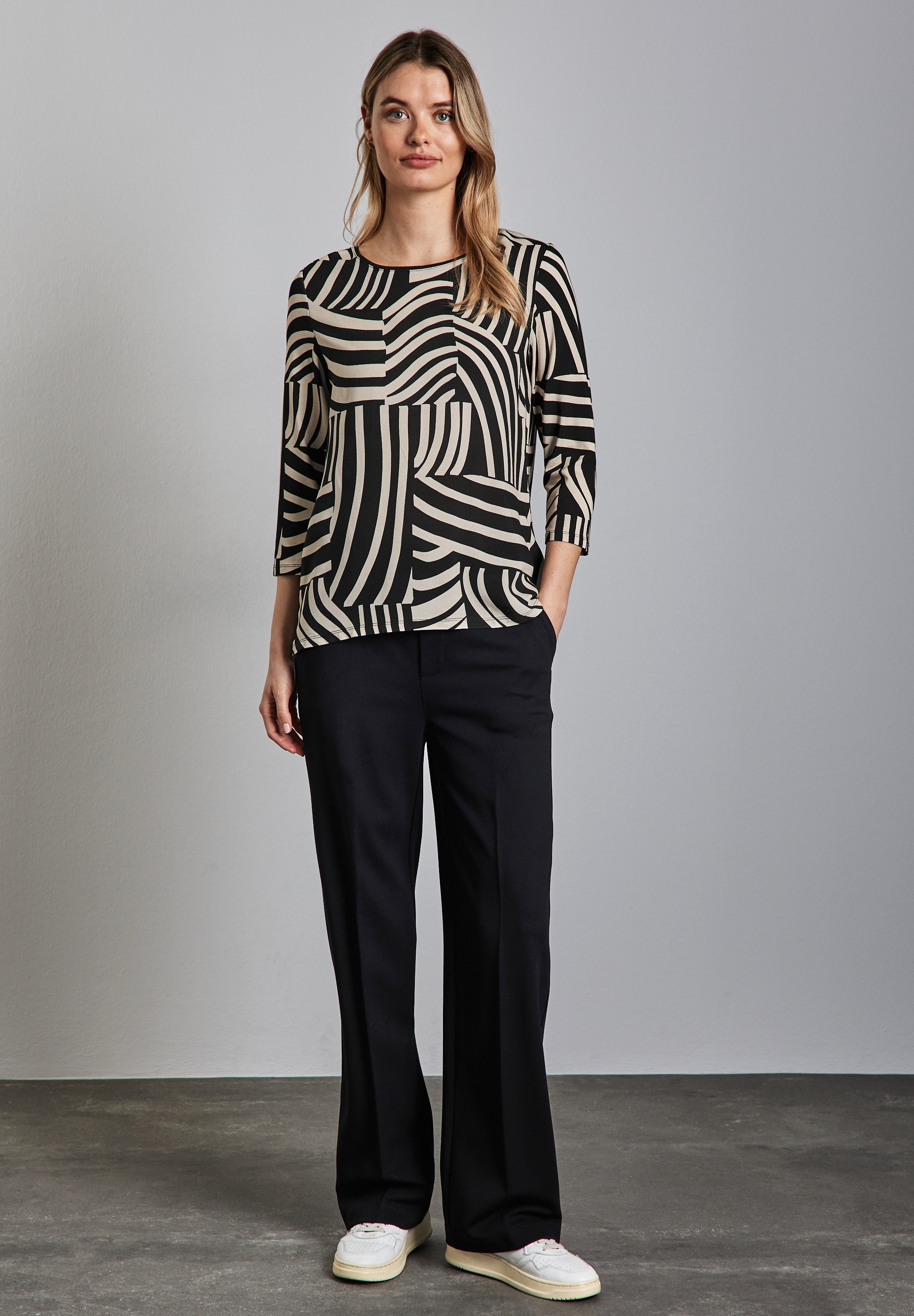 STREET ONE 3/4-Arm-Shirt, mit 3/4 Ärmeln
