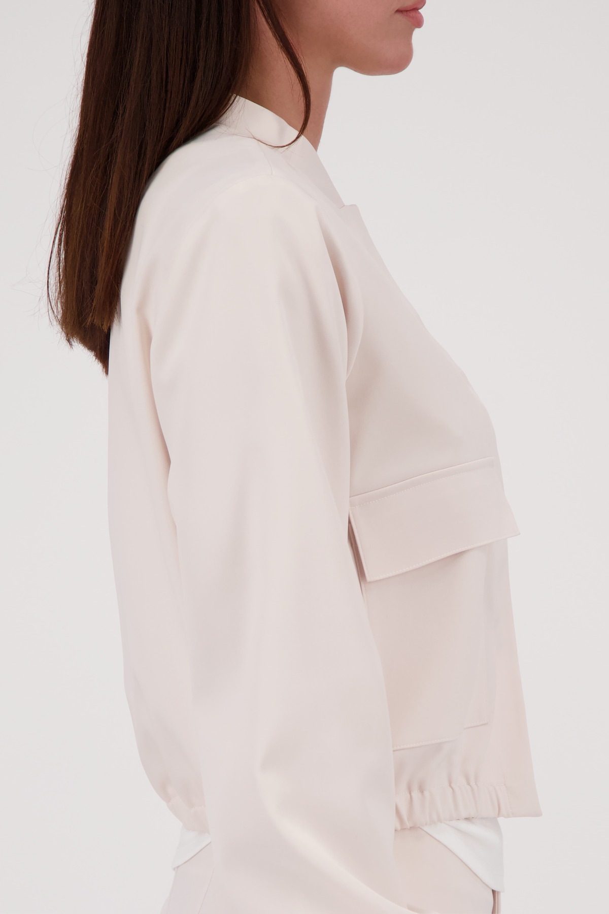 Thumbnail - Monari Cargojacke "Jacke Satin Cargo" ohne Kapuze Regular fit mit Stehkragen