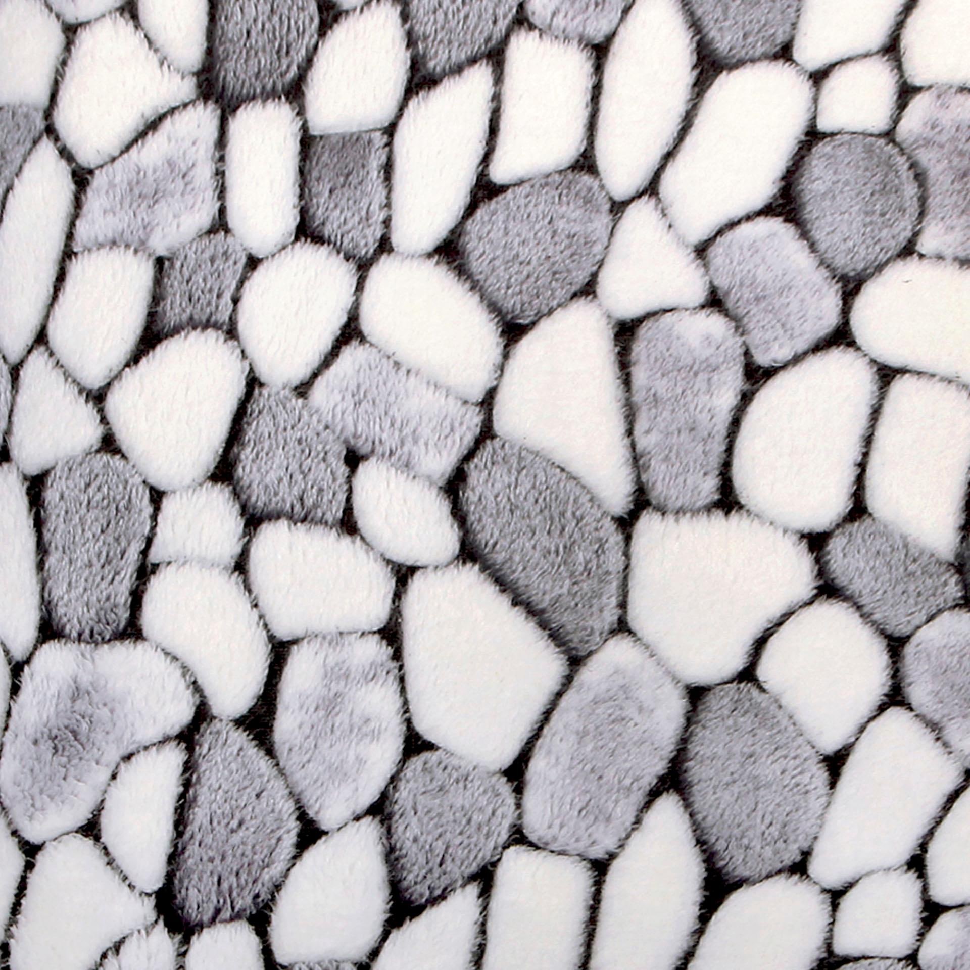 Delindo Lifestyle Wohndecke »Stone«, kuschelig weiche Coral Fleece Decke in Steinoptik, Kuscheldecke