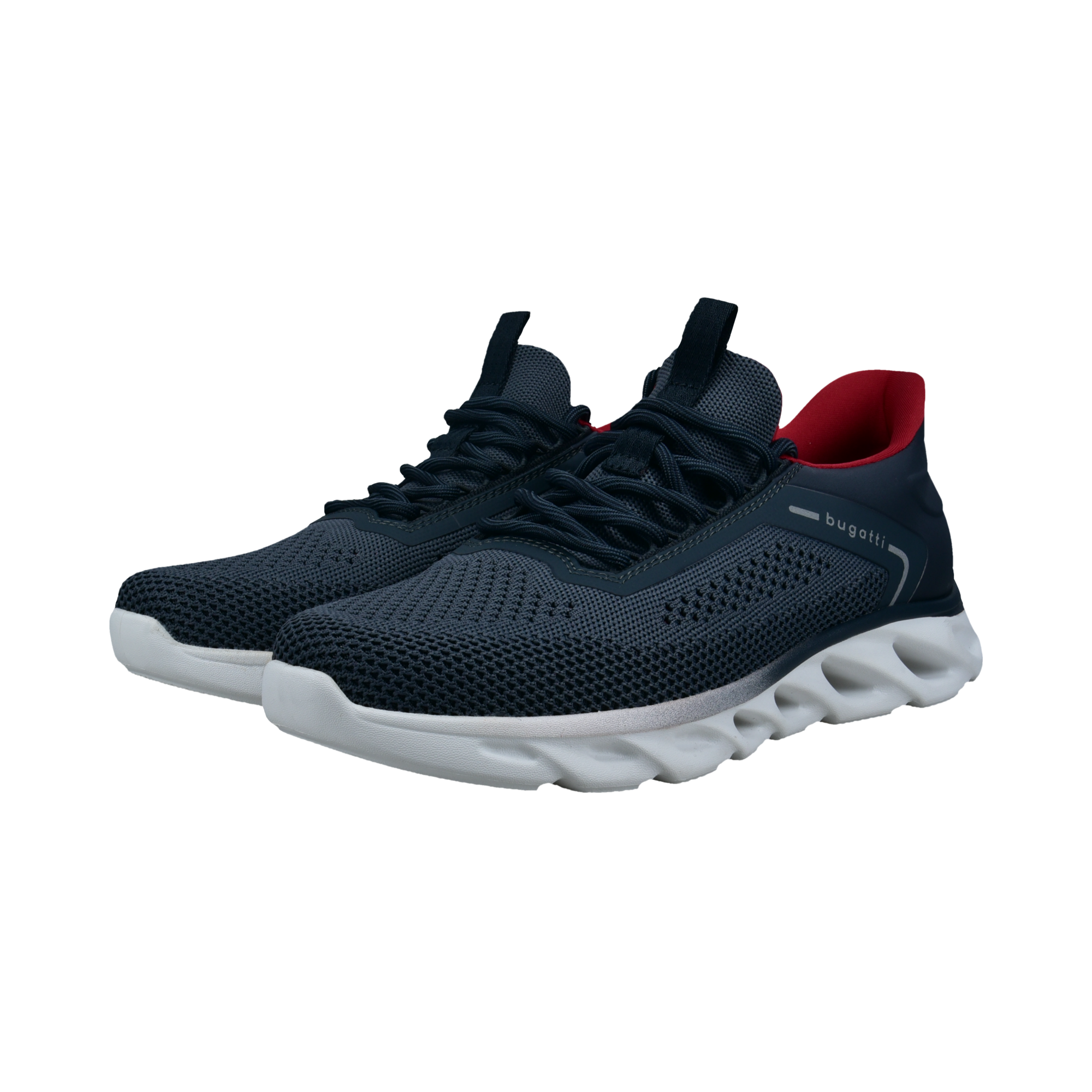 bugatti Slip-On Sneaker Freizeitschuh, Schlupfschuh mit aufgesetzter Schnür günstig online kaufen