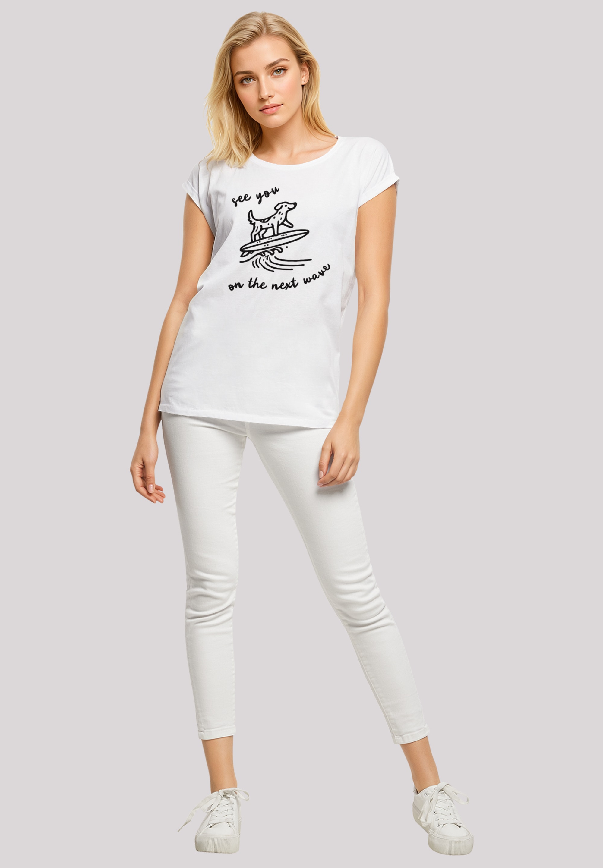 F4NT4STIC T-Shirt »See You On The Next Wave«, Premium Qualität