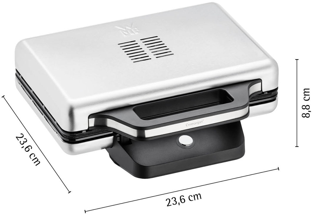 WMF Sandwichmaker »LONO, höhenverstellbare Platten, Temperaturleuchte«, 800 W, platzsparende Aufbewahrung, Maße: 23,6 x 23,6 x 8,8 cm