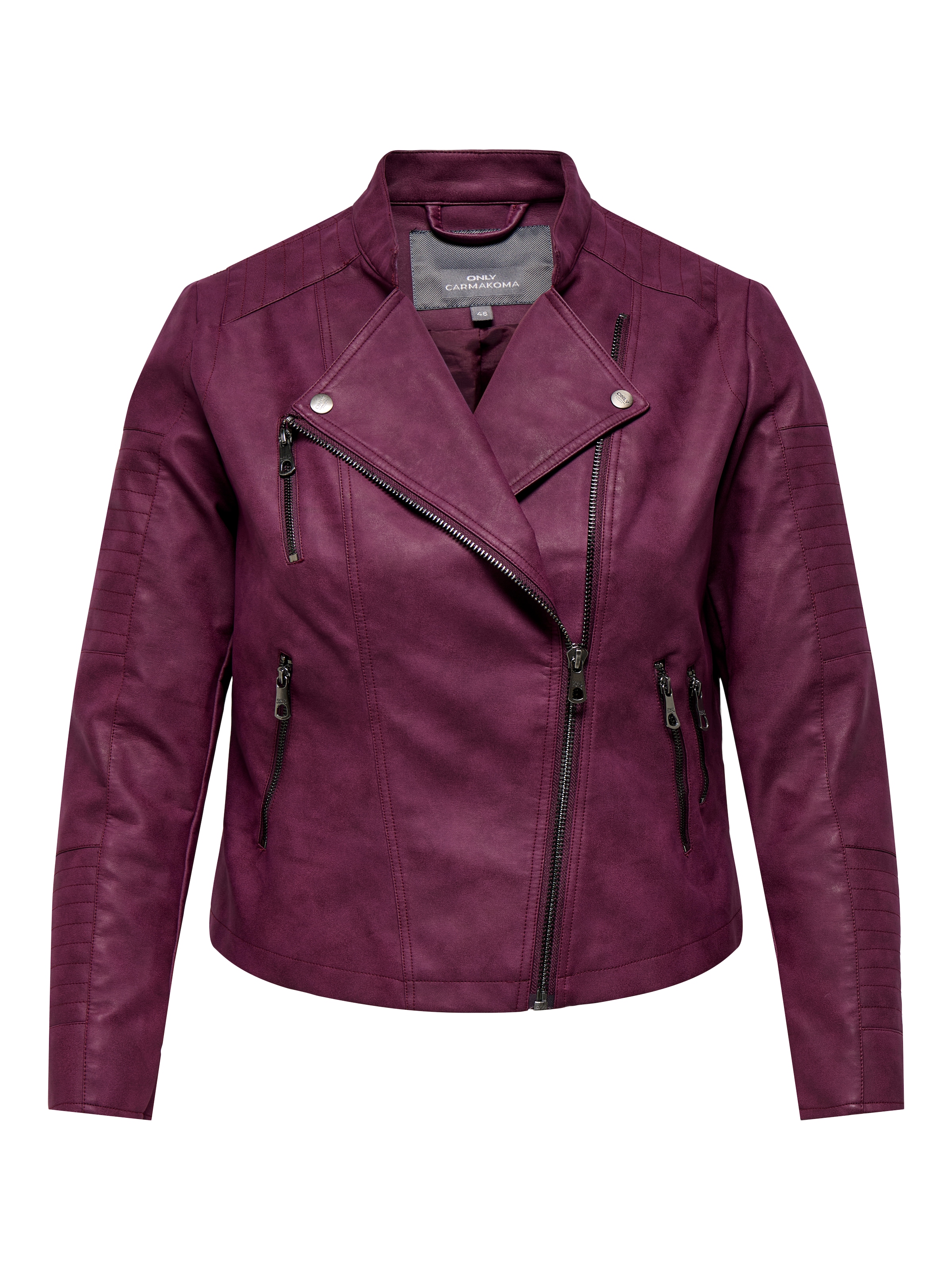 ONLY CARMAKOMA Lederimitatjacke "CARAVANA FAUX LEATHER BIKER OTW", mit Bike günstig online kaufen