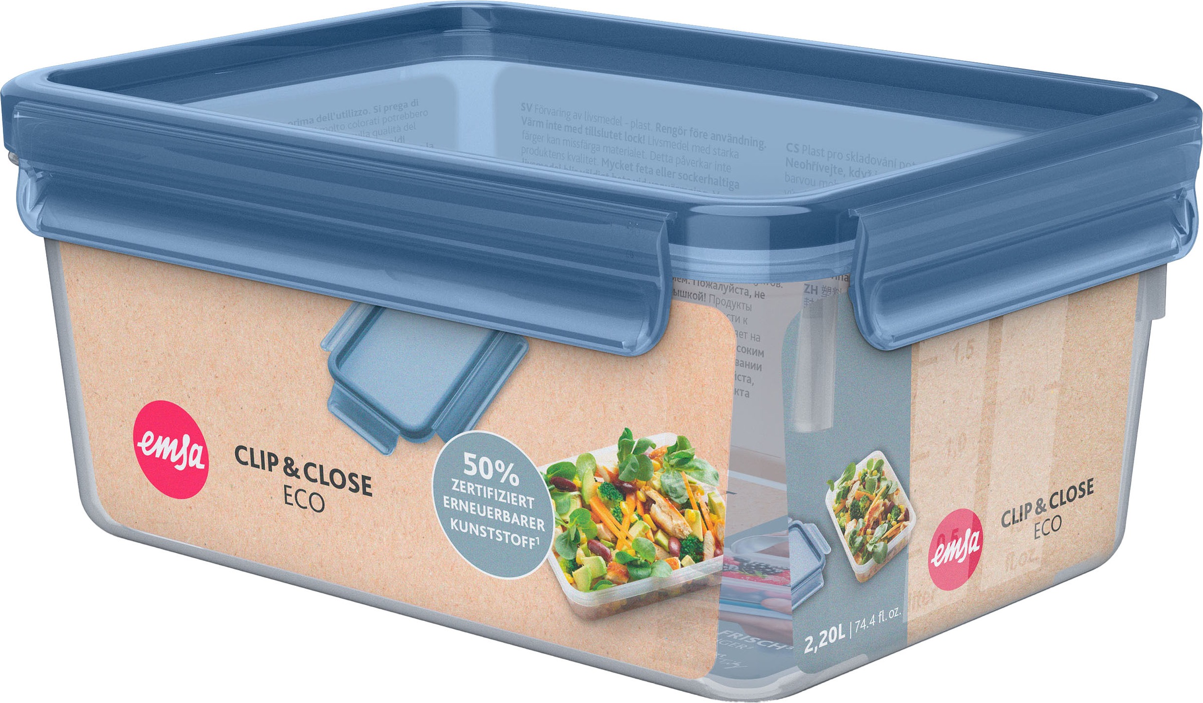 Emsa Frischhaltedose "Clip & Close Eco" 1 tlg. 100% dicht, mikrowellen-/spü günstig online kaufen