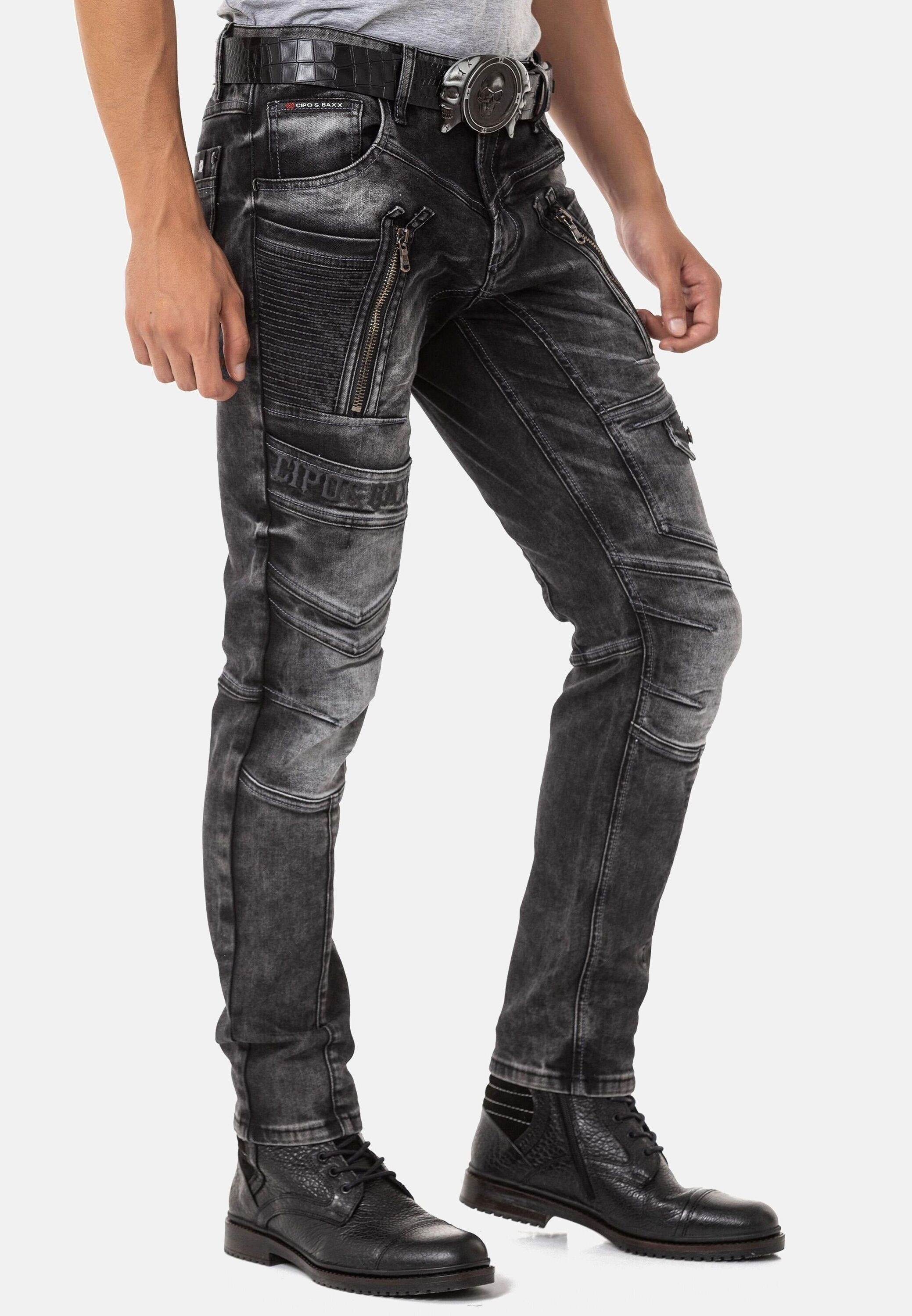Cipo & Baxx 5-Pocket-Jeans »Jeans«, Jeans im Used-Look
