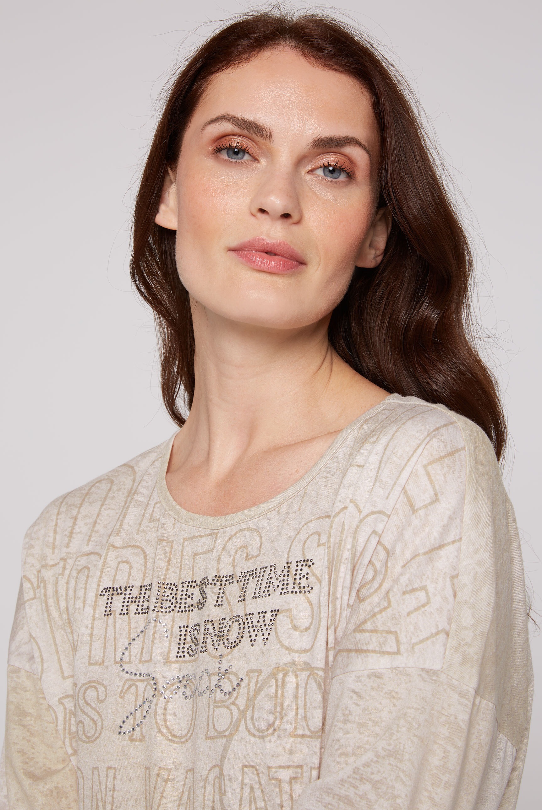 SOCCX 3/4-Arm-Shirt, mit Gummizug im Saum