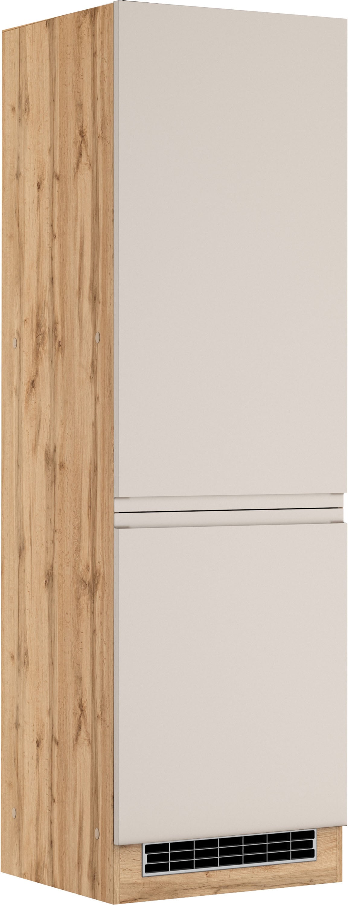KOCHSTATION Kühlumbauschrank "KS-Virginia,neu in verbesserter Ausführung" Stauraum, Softclose, Breite 60 cm, Höhe 200 cm, Nische für Kühlschrank B/H/T: 56/178/55 cm