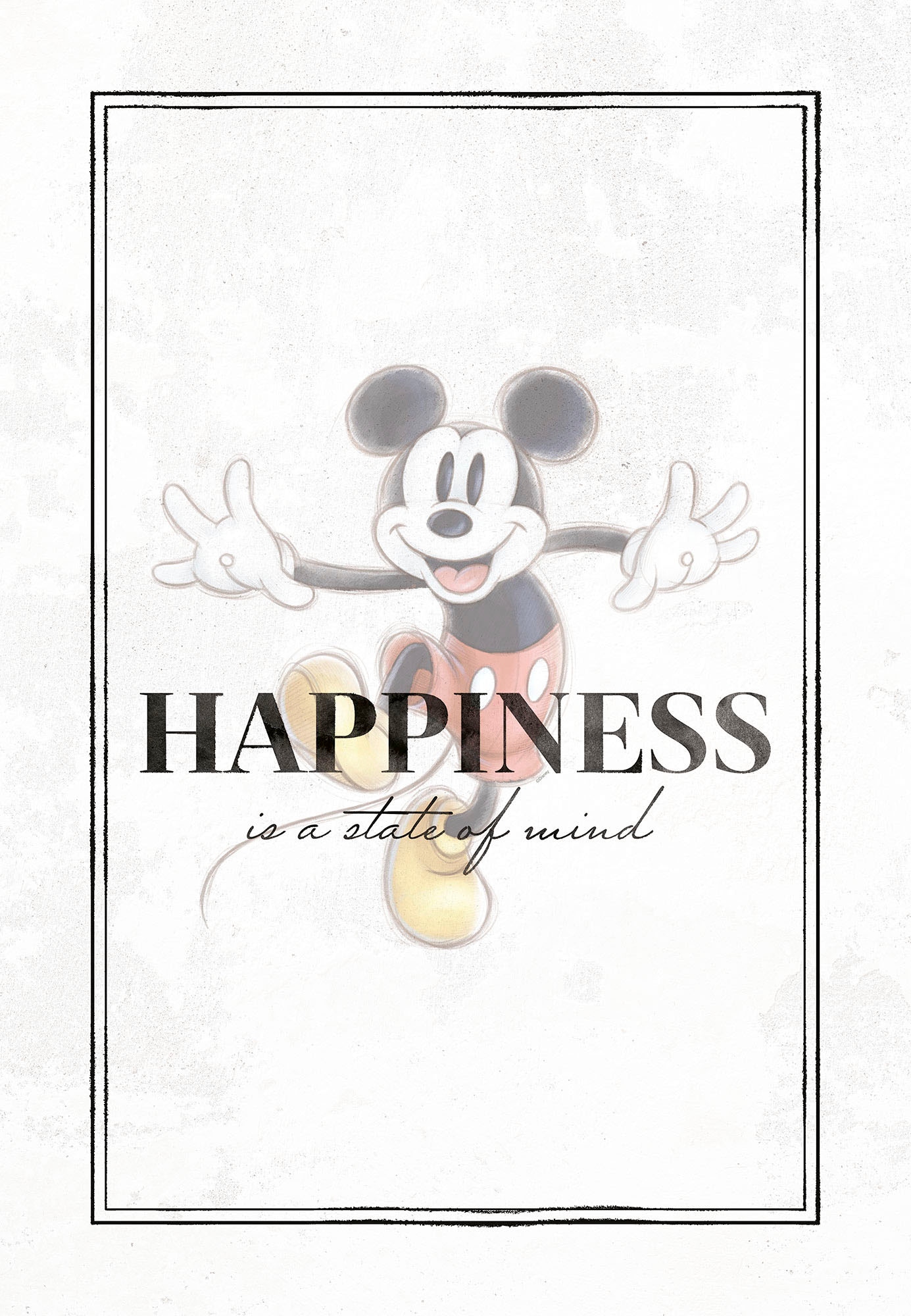 Komar Leinwandbild »Keilrahmenbild - Mickey Be Kind - Größe 40 x 60 cm«, Disney, (1 St., 40 x 60 cm (Breite x Höhe)