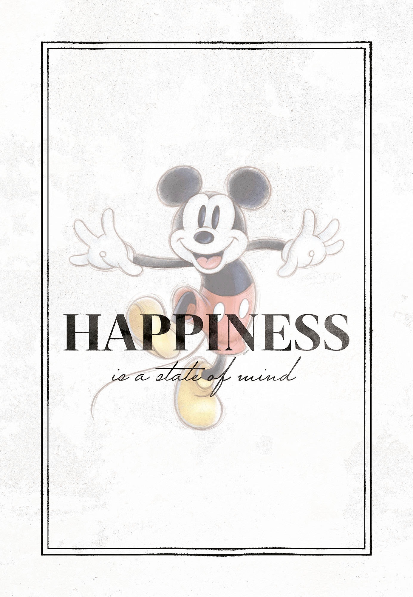 Komar Leinwandbild "Mickey Be Kind - Größe 40 x 60 cm", Disney, (1 St., 40 günstig online kaufen