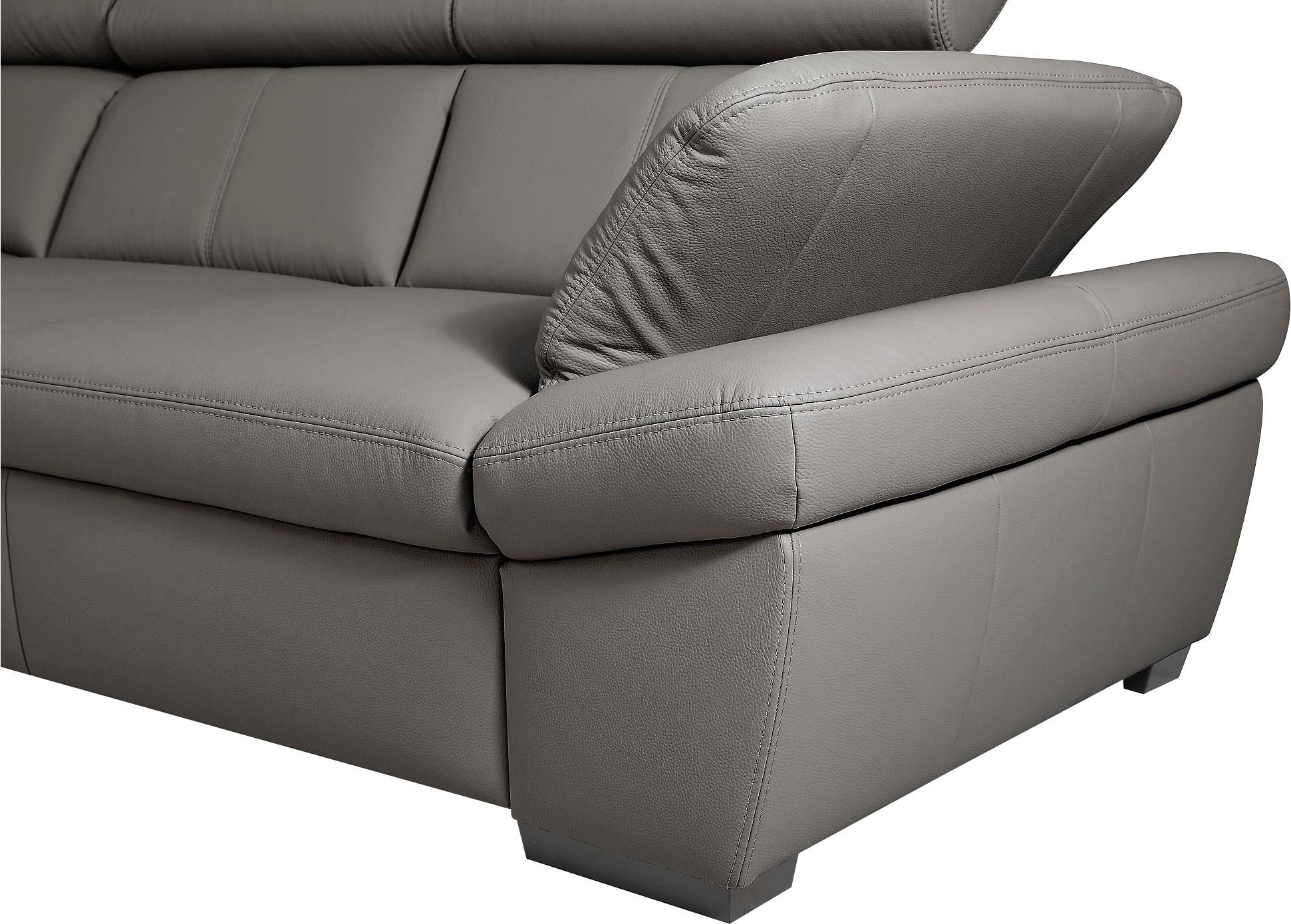 exxpo - sofa fashion Ecksofa »Salerno, klassisch modernes Funktionssofa, hoher Sitzkomfort, L-Form«, inkl. Kopf- und Armteilverstellung, wahlweise mit Bettfunktion