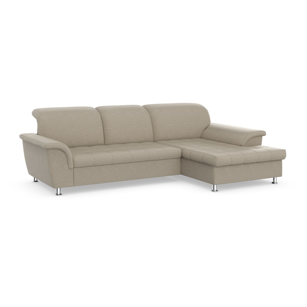 DOMO collection Ecksofa »Franzi Steppung im Sitzbereich B7T/H: 278/162/80 cm, Schlafsofa«