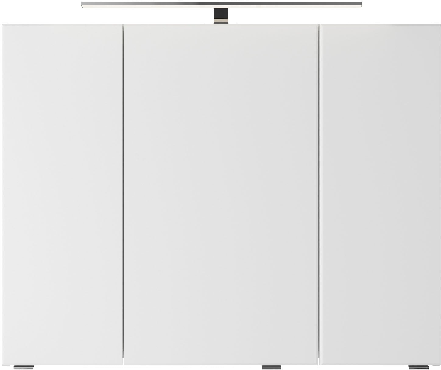 Saphir Badmöbel-Set »Serie 4035 2-teilig, Keramikwaschtisch mit LED-Spiegelschrank«, (Set), 90 cm breit, inkl. Türdämpfer, 2 Schubladen, 3 Türen, 6 Einlegeböden