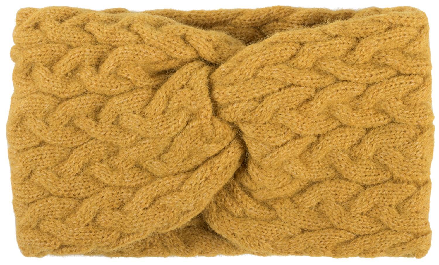 styleBREAKER Stirnband "Strick Stirnband mit Zopfmuster und Twist Knoten" 1 Stk.