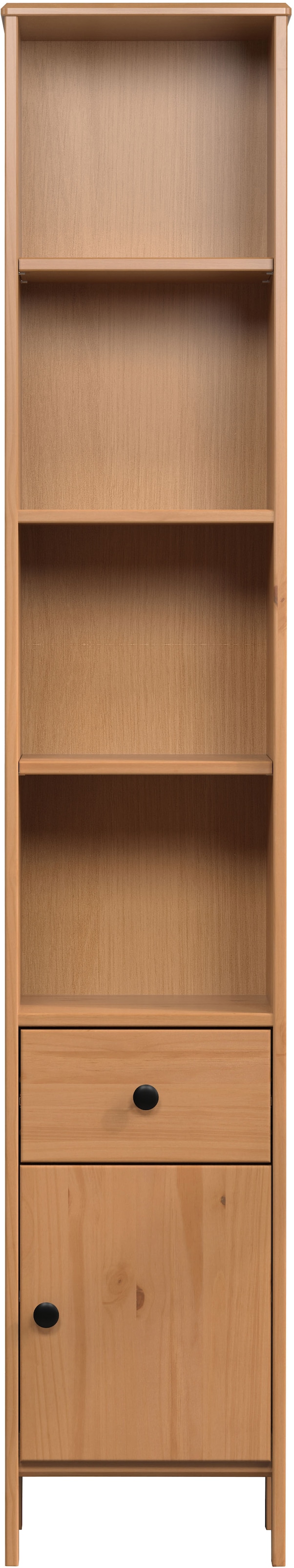 welltime Hochschrank »Kall«, (1 St.), Badschrank aus Kiefer-Massivholz mit Schublade - (B/T/H) 35/33/188 cm