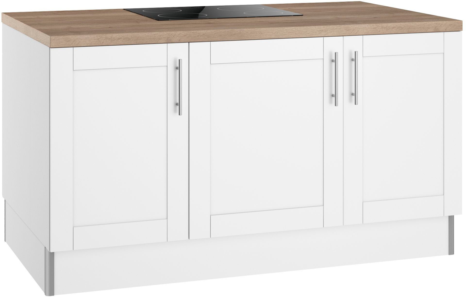KOCHSTATION Kochinsel "KS-Ahus", Kücheninsel, Breite 160 cm, wahlw. mit E-G günstig online kaufen