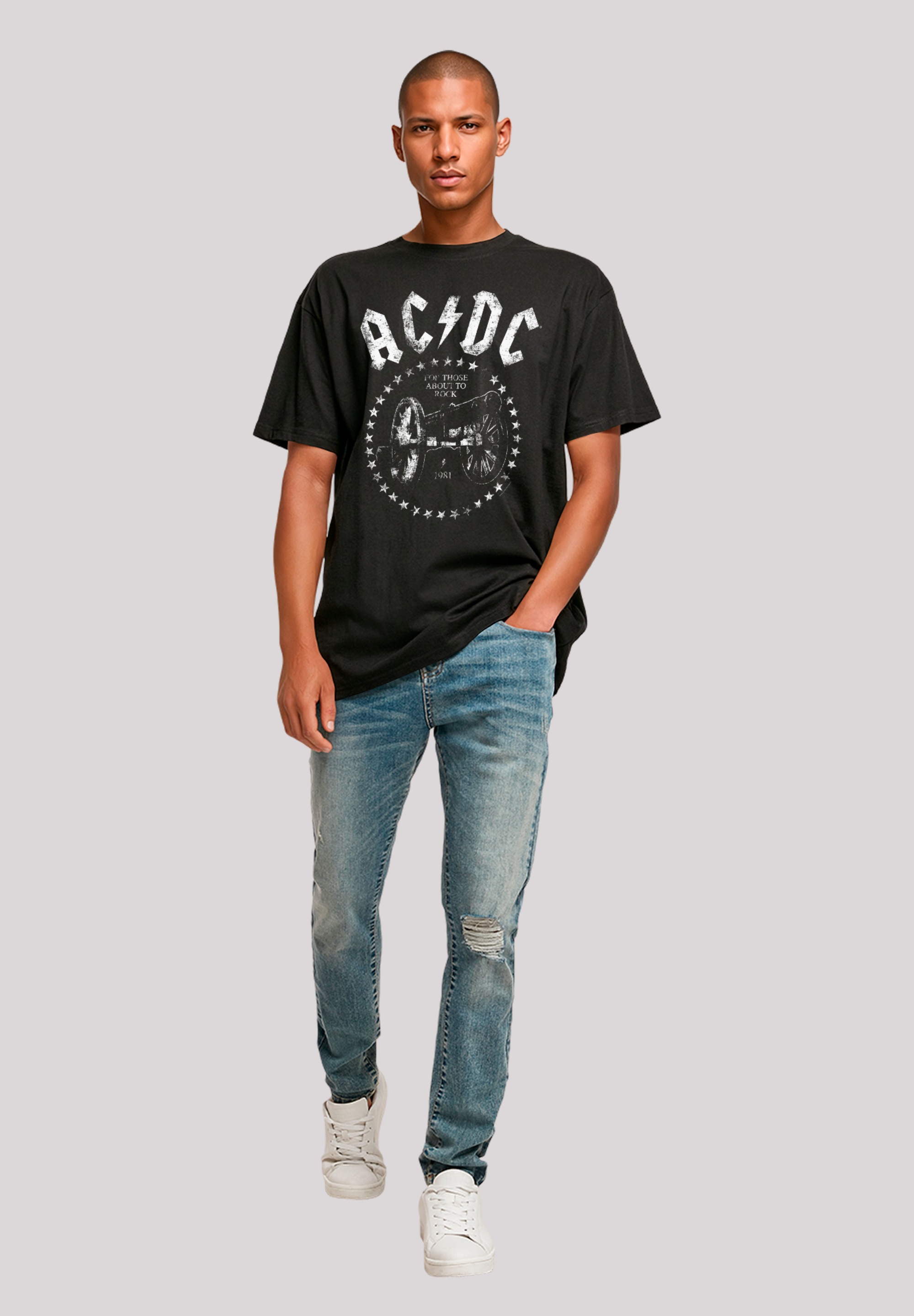 F4NT4STIC T-Shirt »ACDC We Salute You Cannon«, Premium Qualität