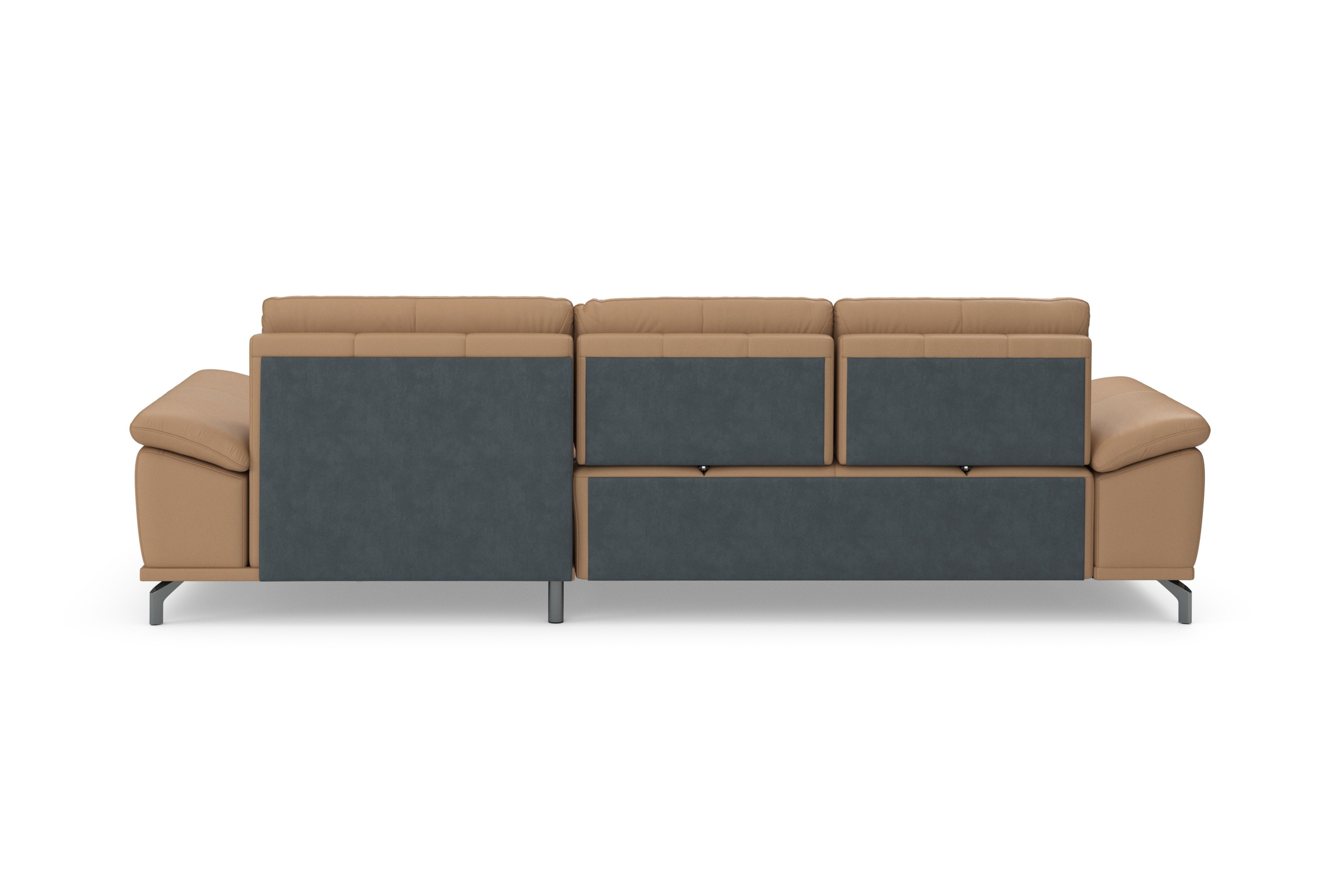 Places of Style Ecksofa Costello, mit Sitztiefenverstellung und Armlehnfunktion, incl. 3 Nierenkissen