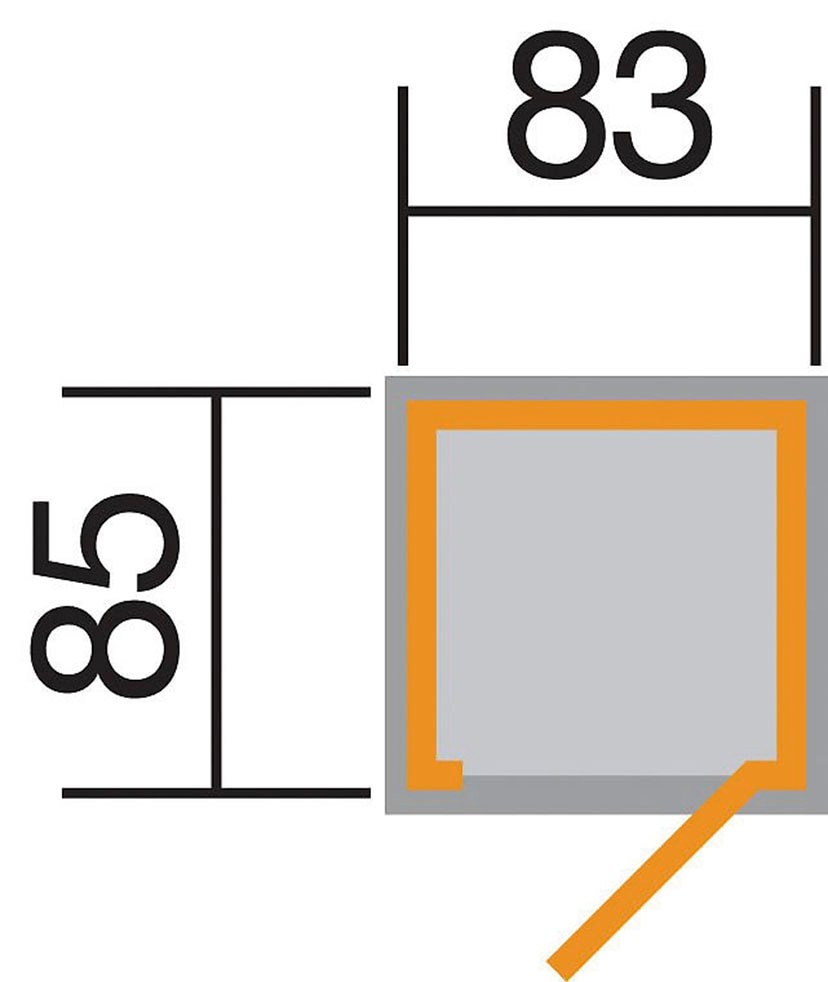 14mm 361 günstig BAUR »Garten-/Terrassenschrank | Flachdach, Gr.1«, weka Geräteschrank