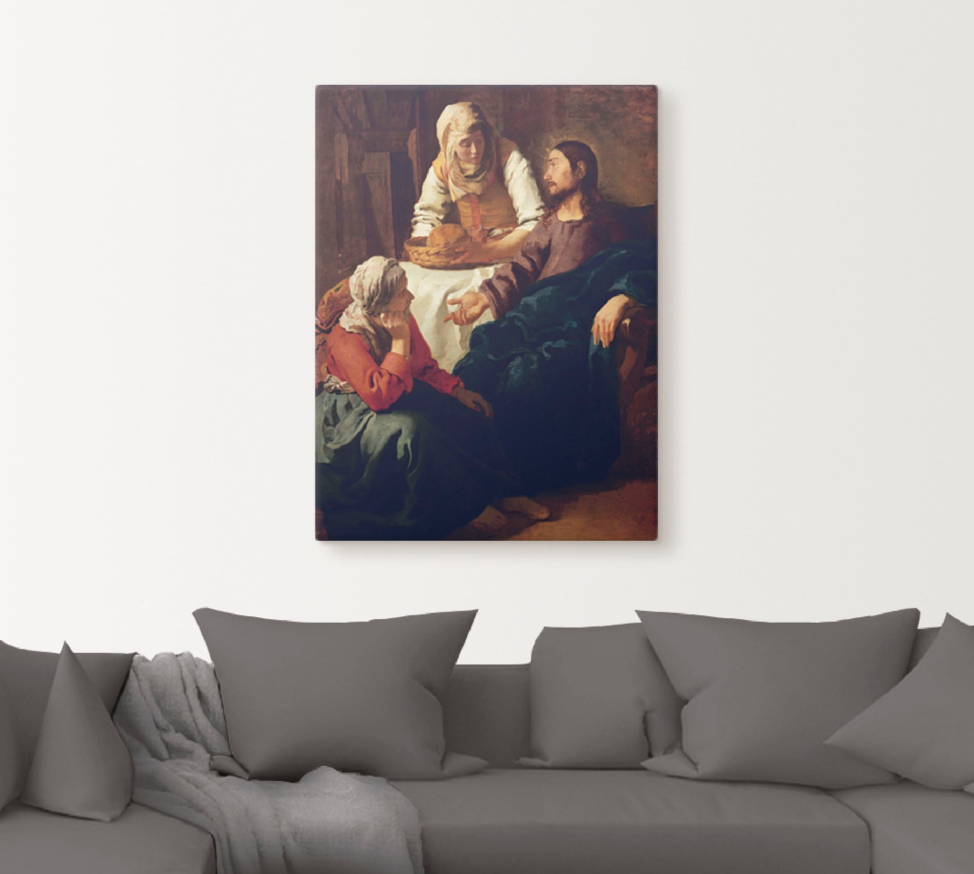Artland Leinwandbild »Christus im Hause von Martha und Maria«, Religion, (1 St.), auf Keilrahmen gespannt