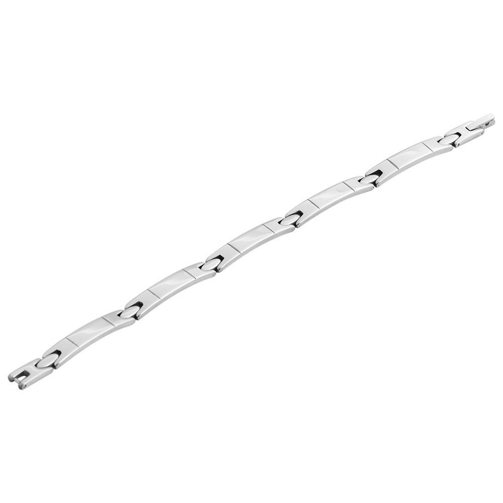 ADELIA ́S Damen Gliederarmband "Armband – Gliederarmband aus Edelstahl 20 cm", 20cm, Edelstahl, silber, Edelstahl, Armbänder, Perfekt zum Verschenken