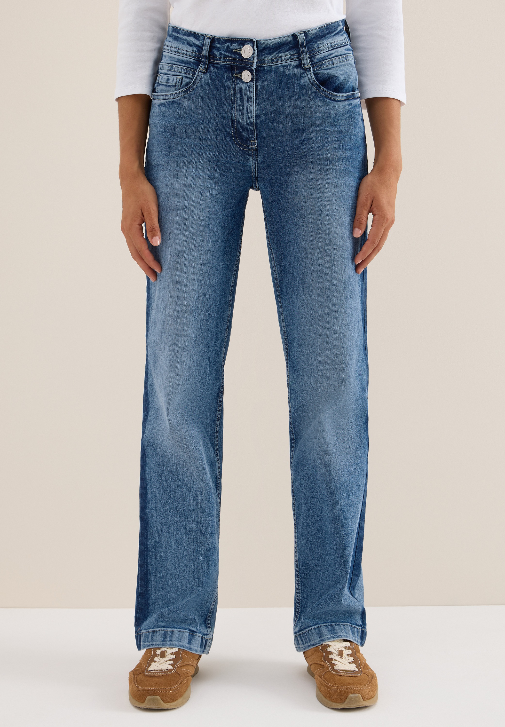 STREET ONE Loose-fit-Jeans, aus Baumwolle mit Stretchanteil günstig online kaufen