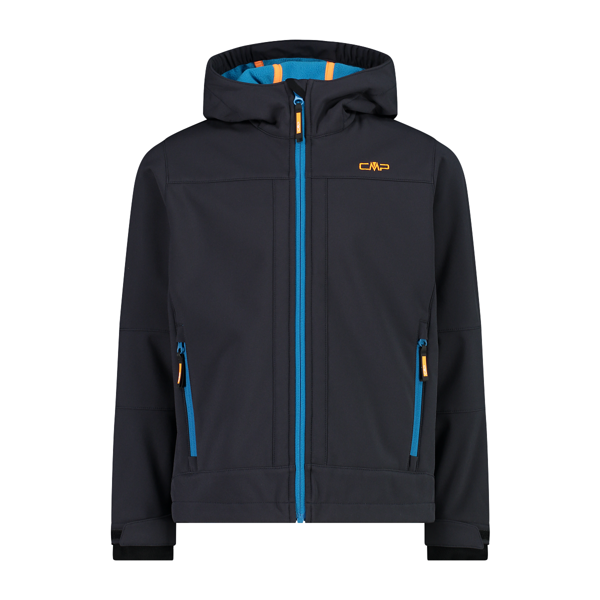 CMP Softshelljacke "KID SOFTSHELL JACKET FIX HOOD", mit Kapuze, Atmungsaktiv & Wärmeisolierend & Wasserabweisend