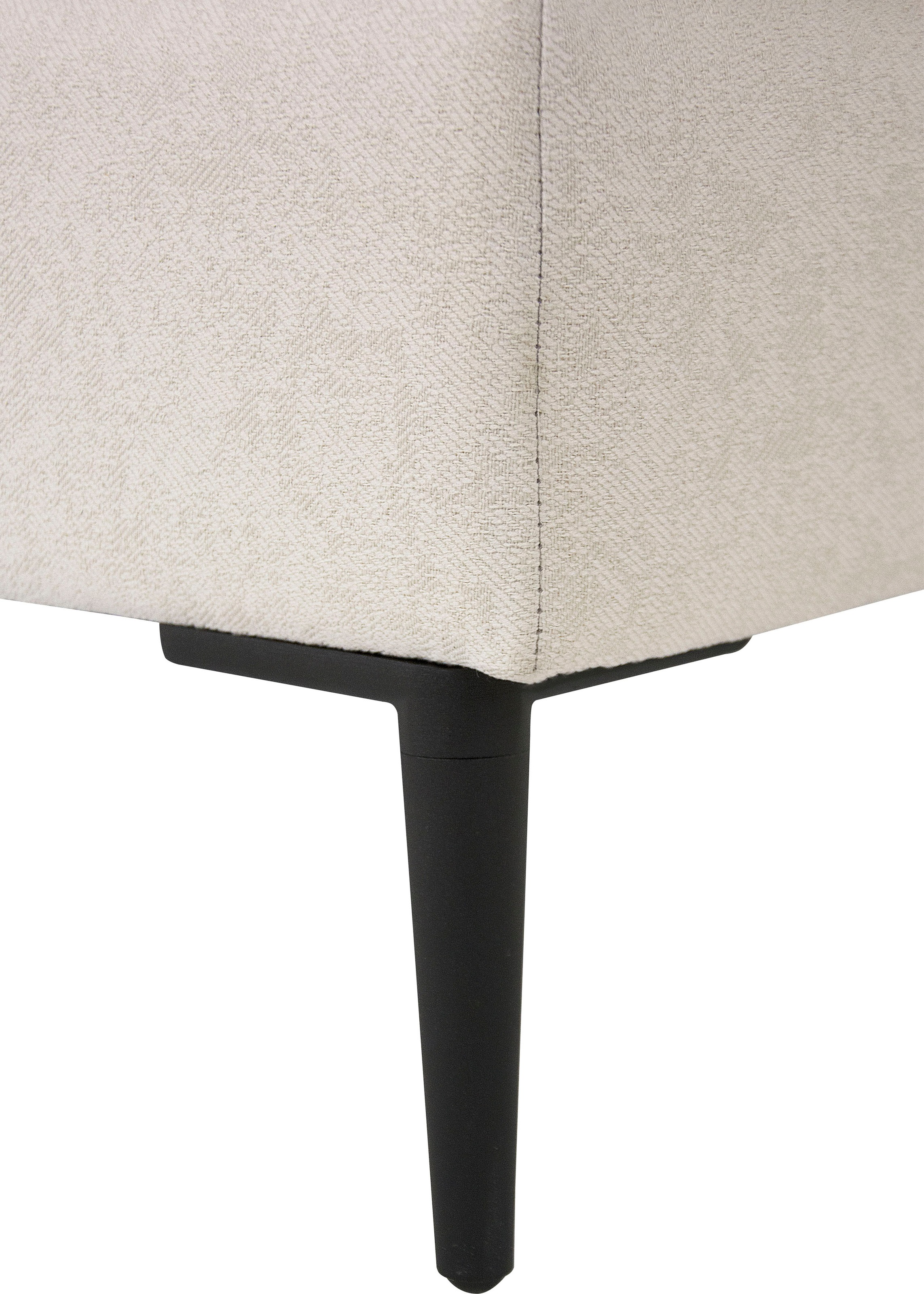 Leonique Ecksofa »Light L-Form«, inklusive loser Zierkissen, mit schmalen Armlehnen und Teleskopfüßen