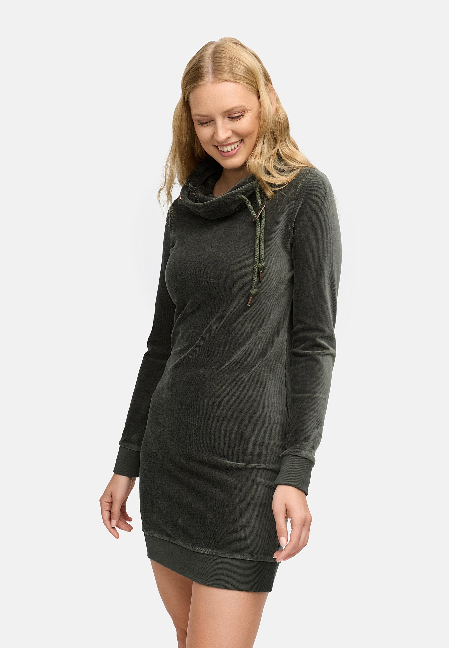 Ragwear Sweatkleid »Chloe Velvet« Ohne Taschen stylisches Langarmkleid in Samtoptik