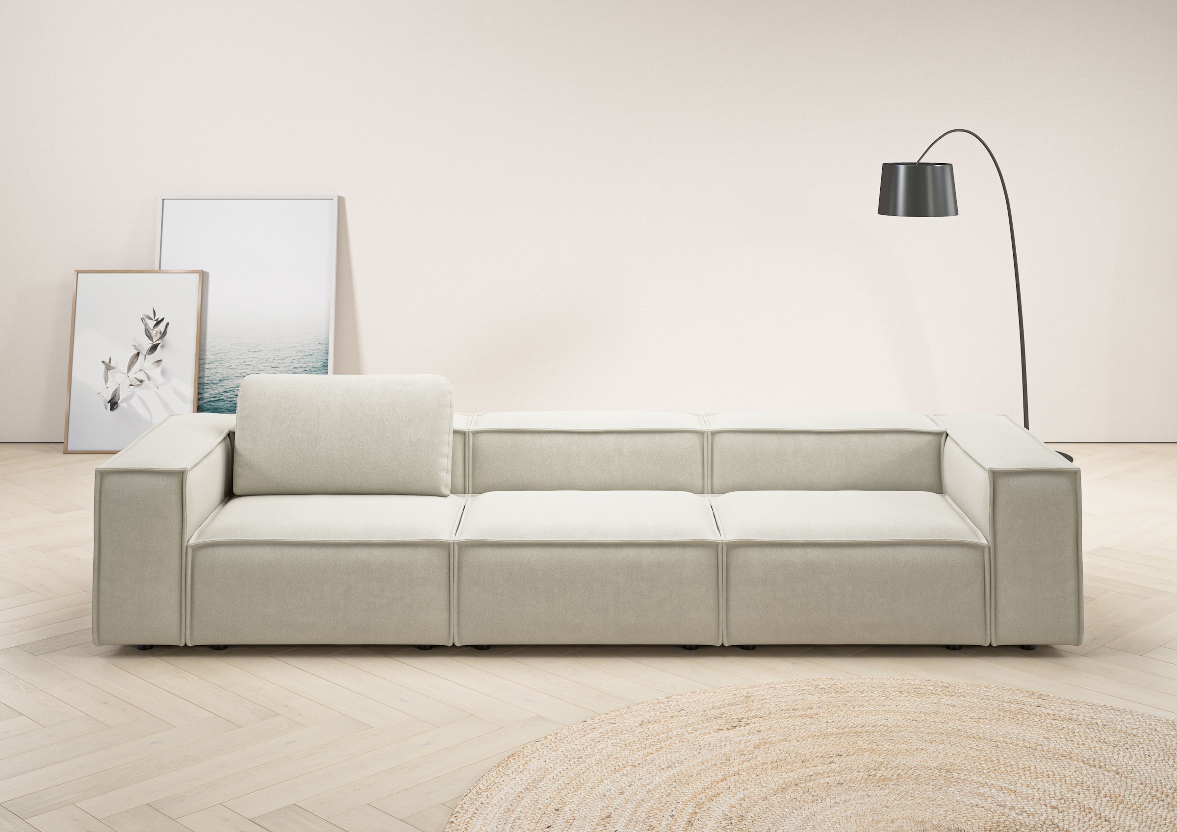 Home affaire 3,5-Sitzer "Watertown, modernes Big-Sofa XXL, 336 cm Breite, a günstig online kaufen