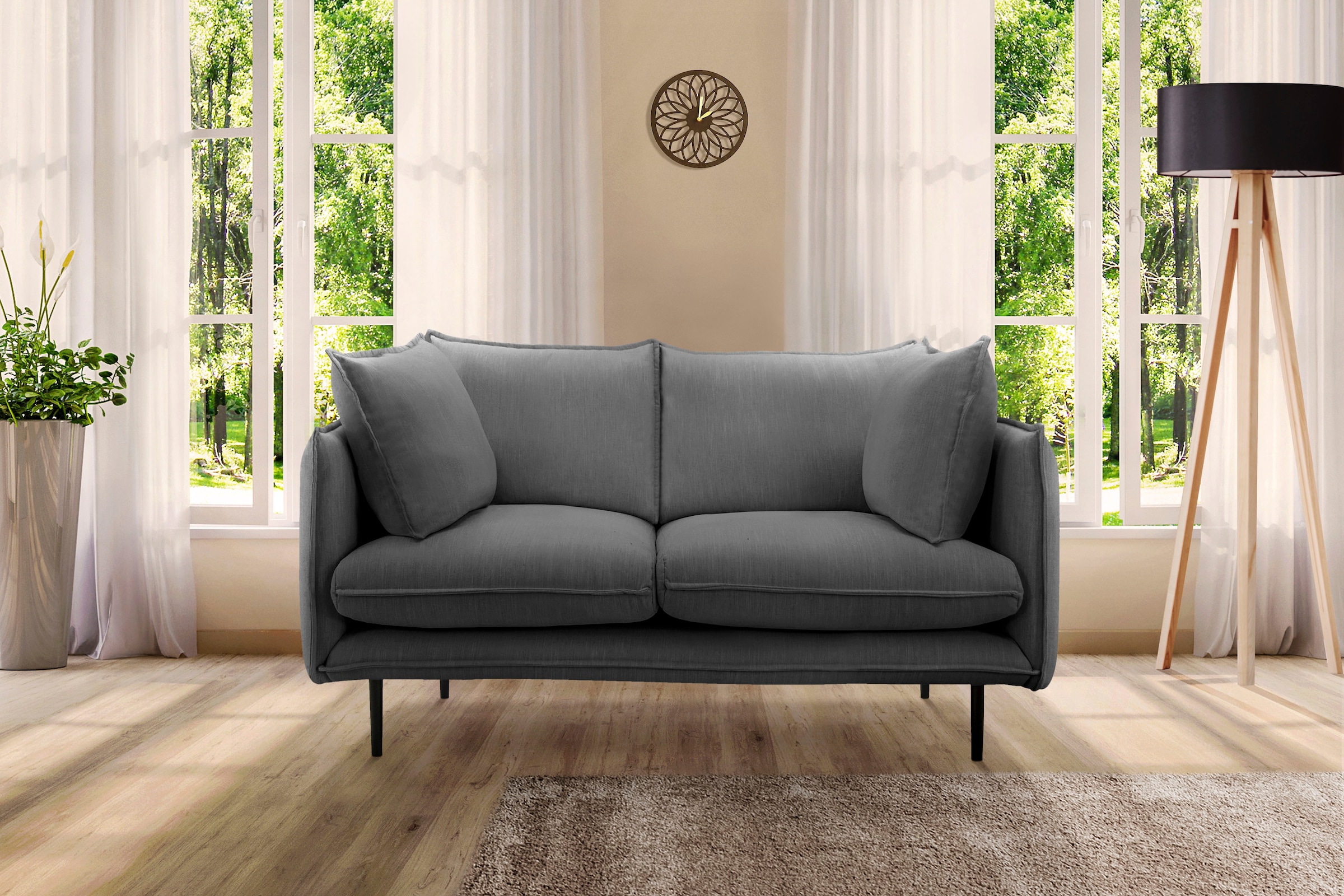 Home affaire 2-Sitzer "Somba" mit dickem Keder und eleganter Optik günstig online kaufen